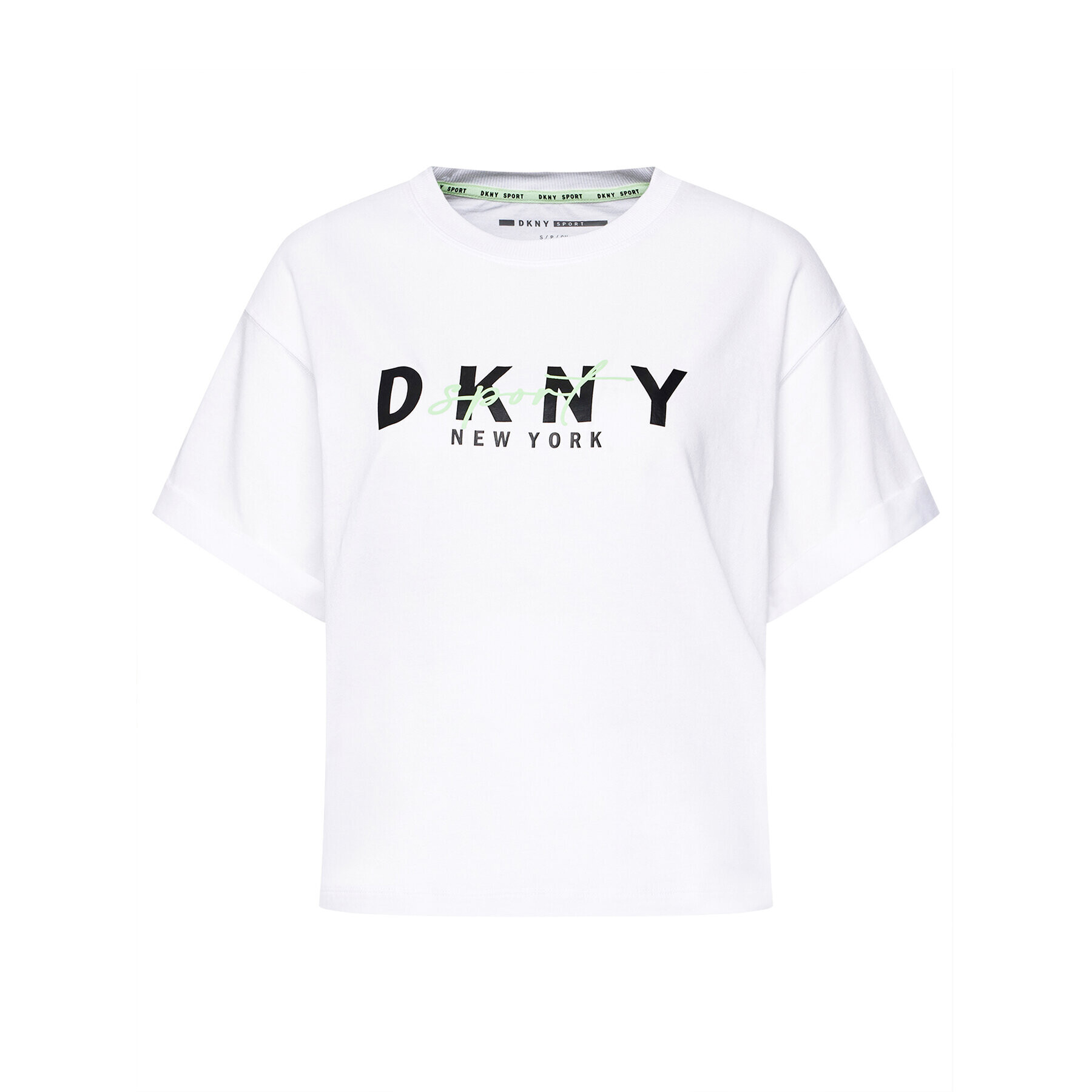 DKNY Sport Тишърт DP0T7854 Бял Oversize - Pepit.bg