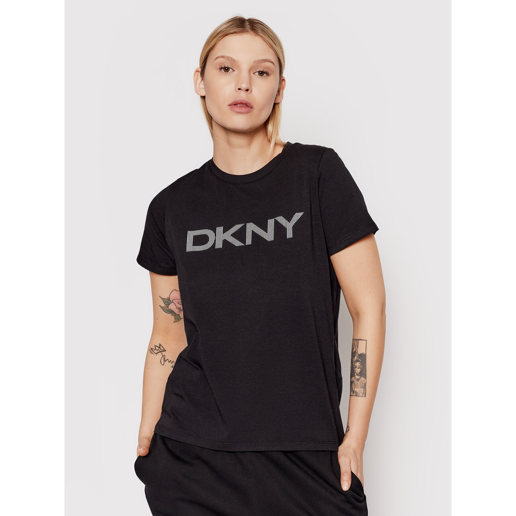 DKNY Sport Тишърт DP1T6749 Черен Regular Fit - Pepit.bg