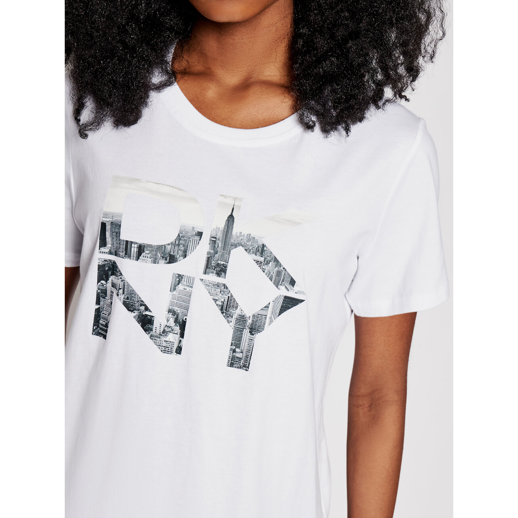 DKNY Sport Тишърт DP1T8009 Бял Regular Fit - Pepit.bg