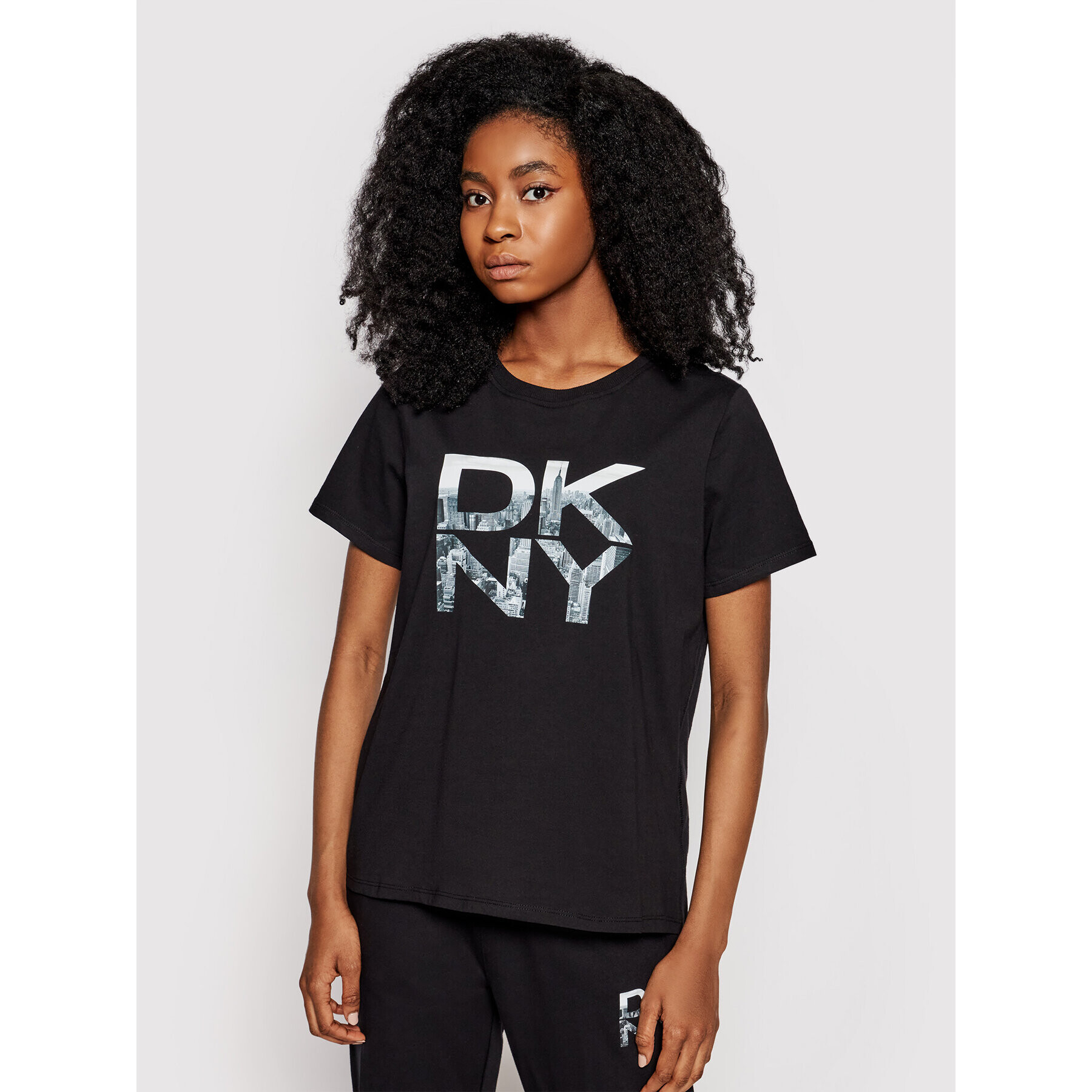 DKNY Sport Тишърт DP1T8009 Черен Regular Fit - Pepit.bg
