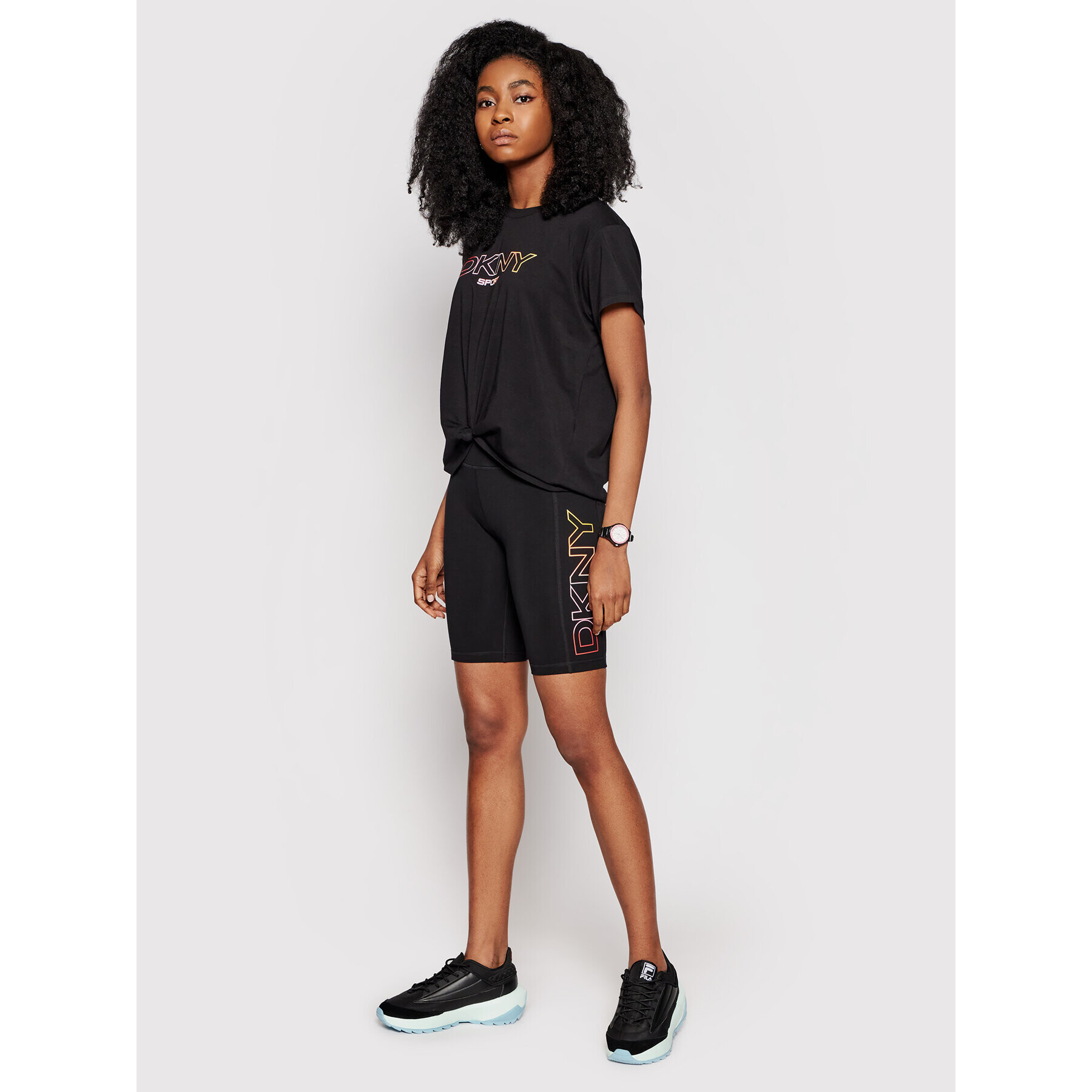 DKNY Sport Тишърт DP1T8020 Черен Regular Fit - Pepit.bg