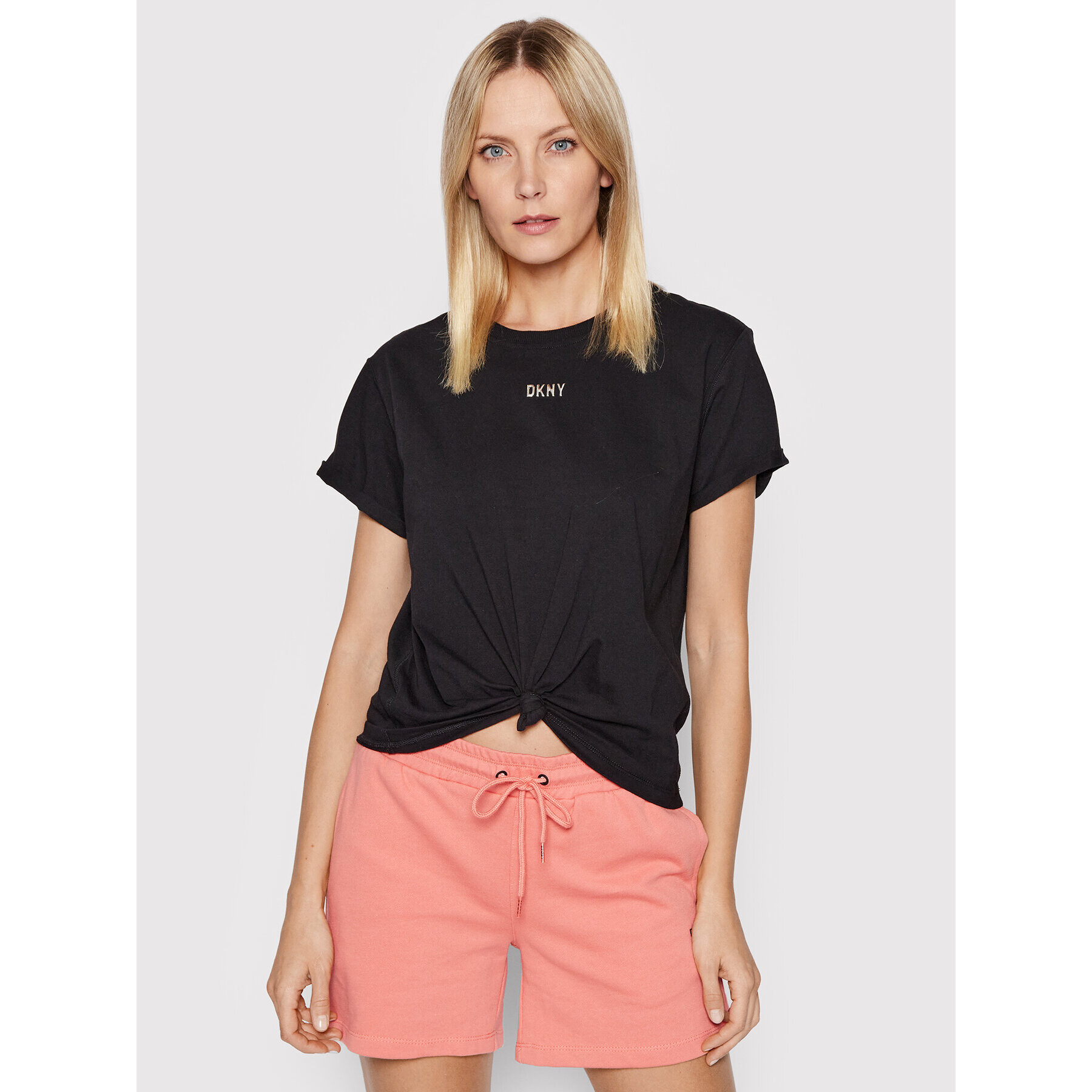 DKNY Sport Тишърт DP1T8521 Черен Regular Fit - Pepit.bg