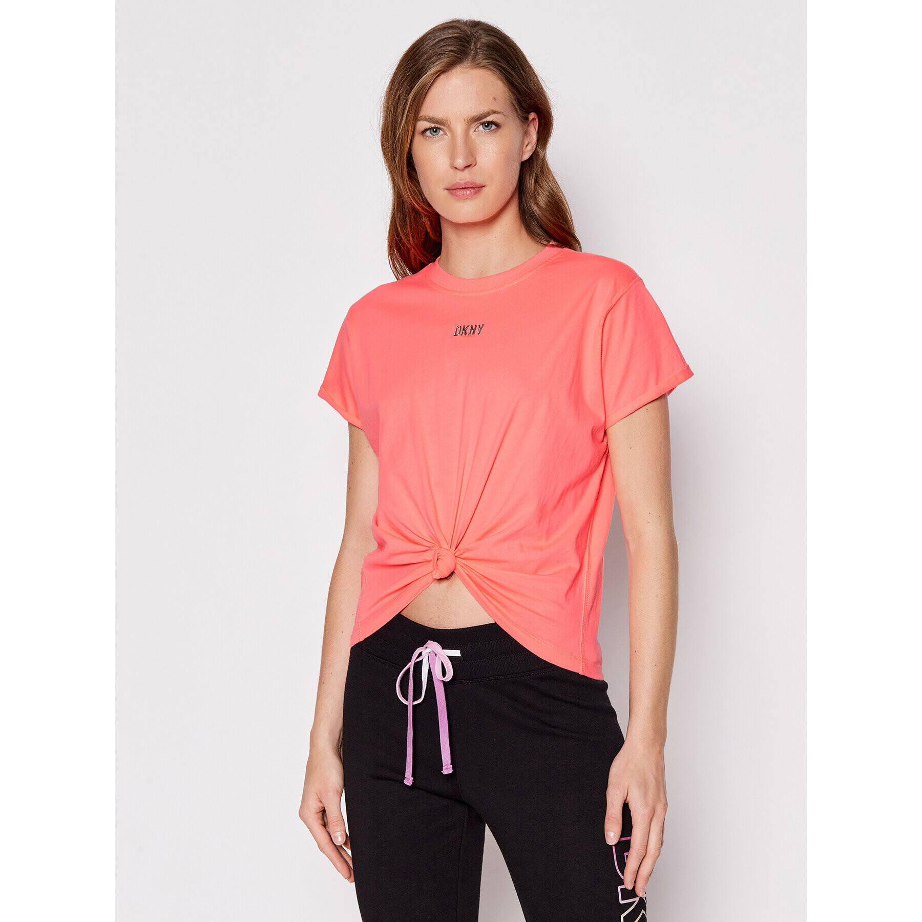 DKNY Sport Тишърт DP1T8521 Розов Regular Fit - Pepit.bg