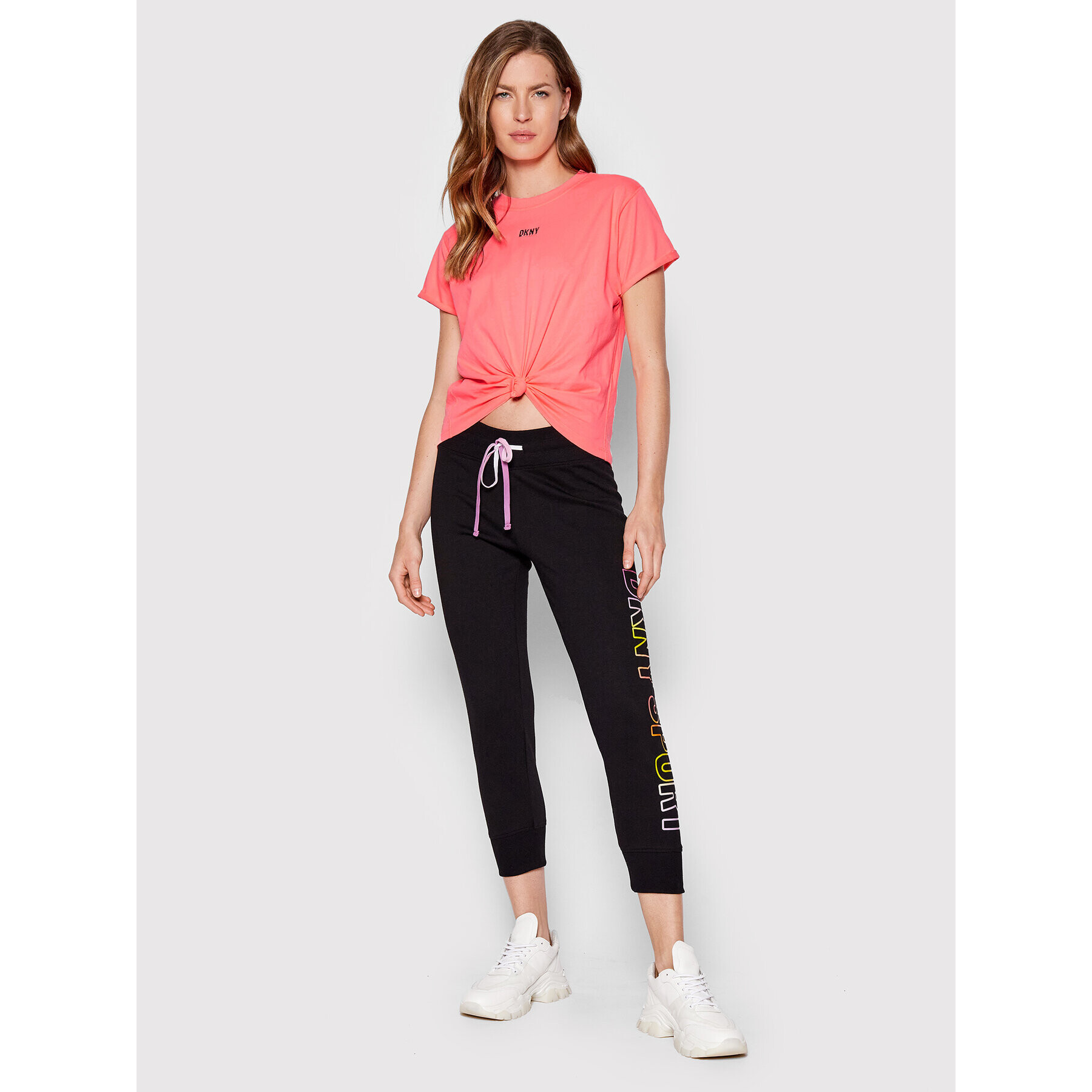 DKNY Sport Тишърт DP1T8521 Розов Regular Fit - Pepit.bg