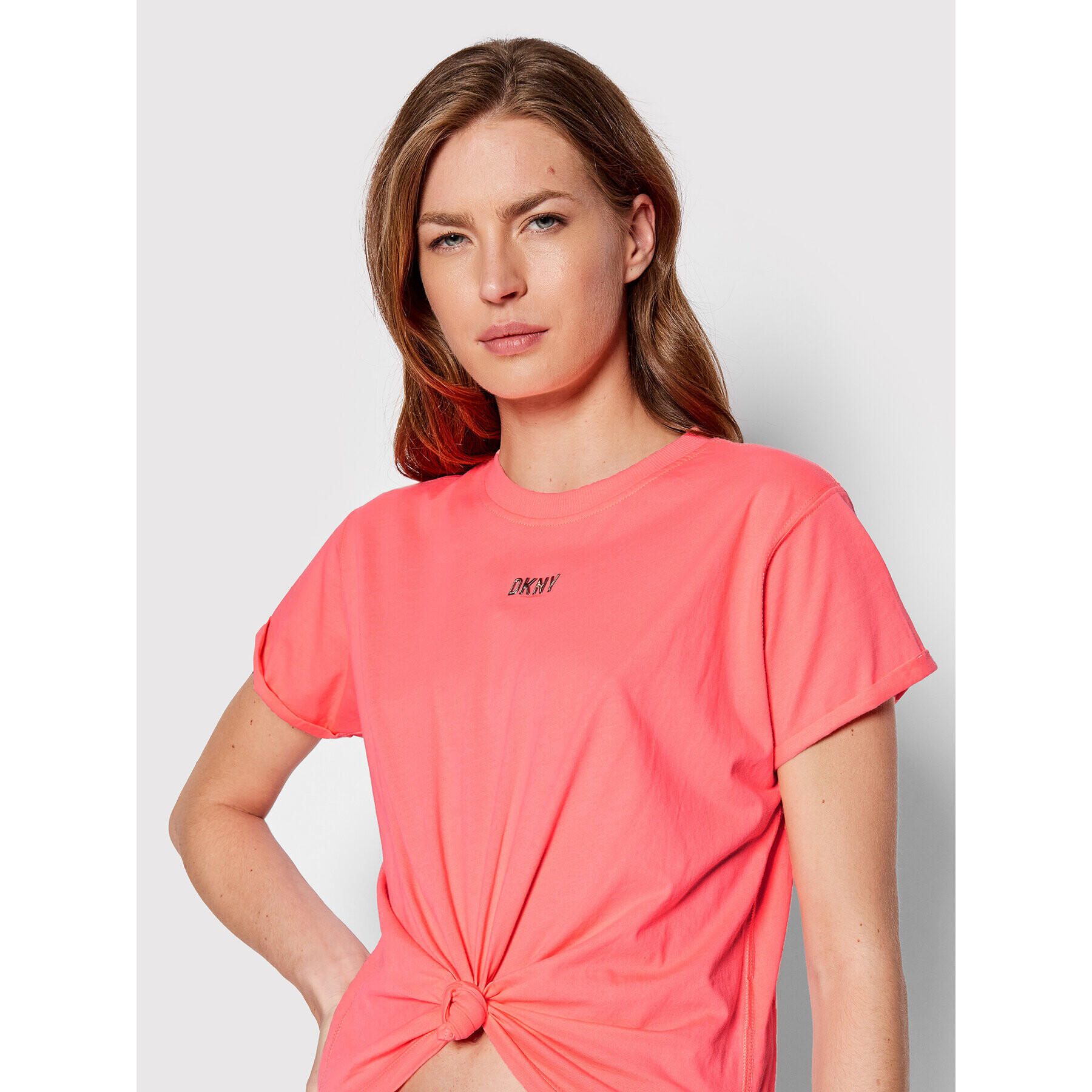 DKNY Sport Тишърт DP1T8521 Розов Regular Fit - Pepit.bg