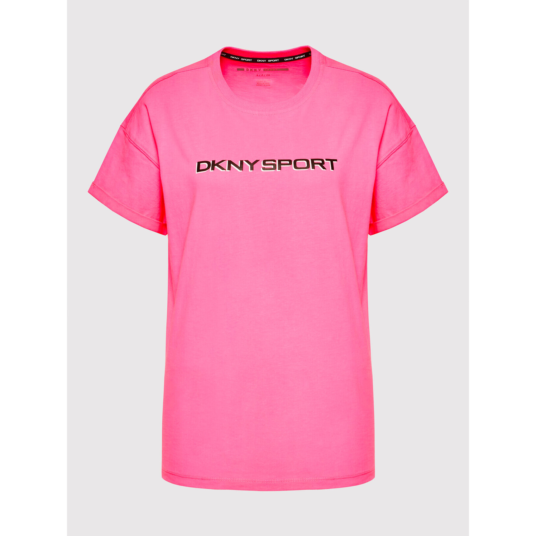 DKNY Sport Тишърт DP1T8771 Розов Regular Fit - Pepit.bg