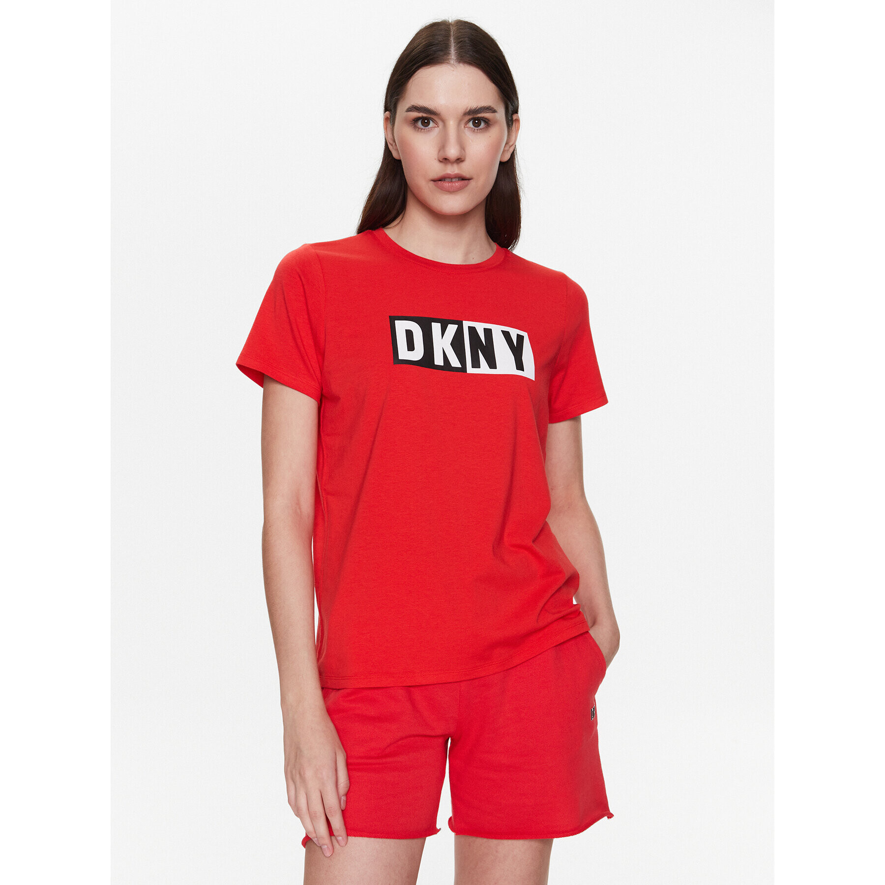 DKNY Sport Тишърт DP2T5894 Червен Classic Fit - Pepit.bg