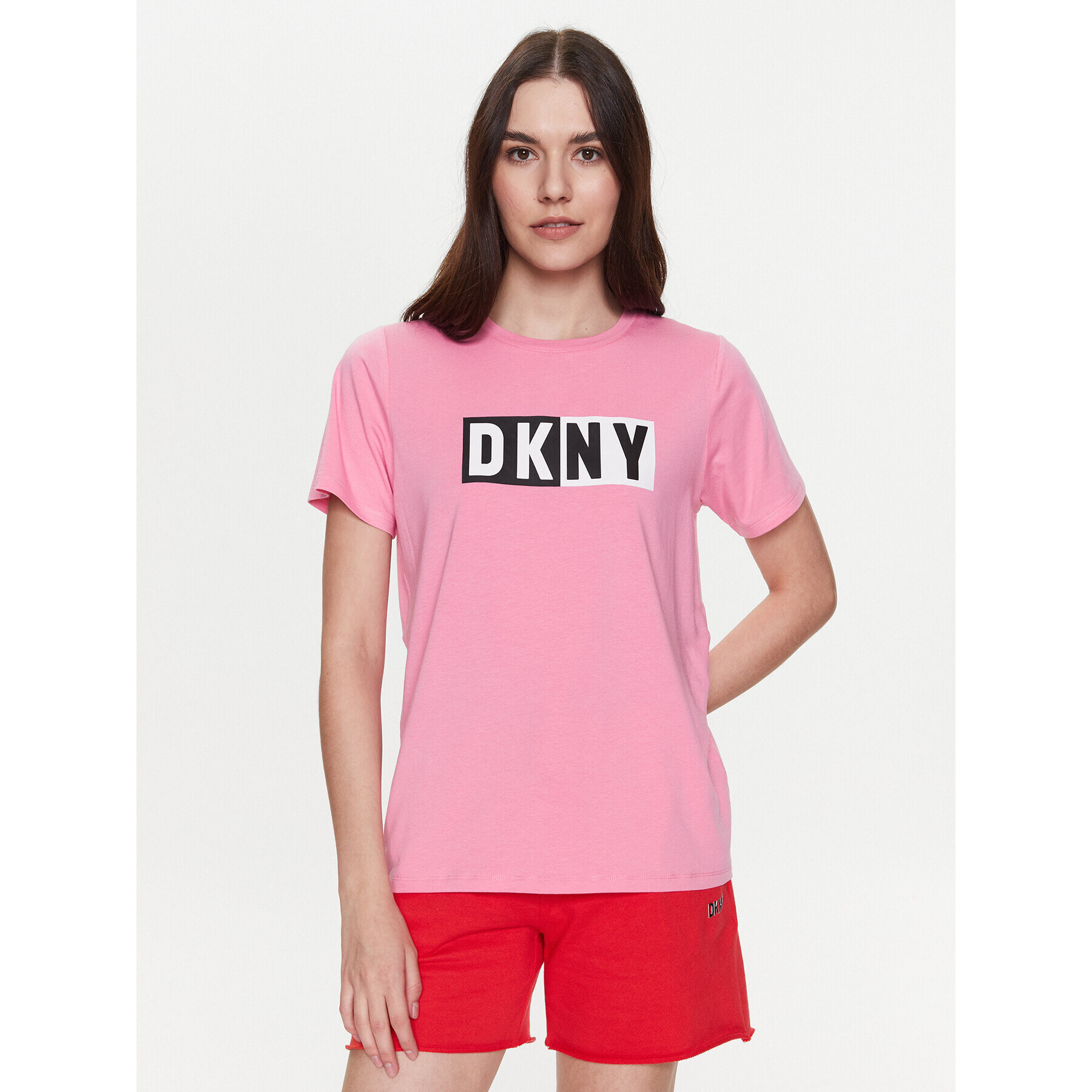 DKNY Sport Тишърт DP2T5894 Розов Classic Fit - Pepit.bg