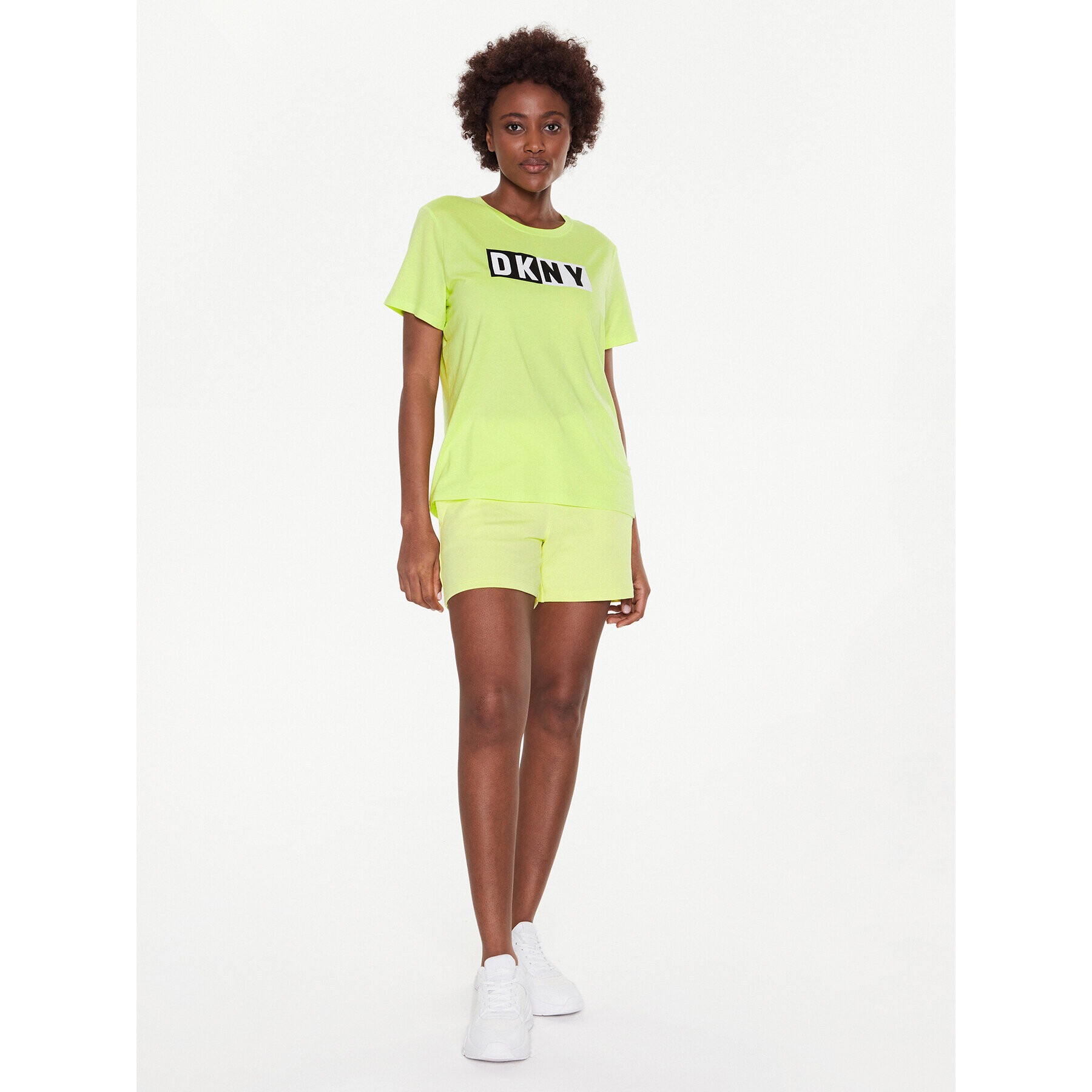 DKNY Sport Тишърт DP2T5894 Жълт Classic Fit - Pepit.bg