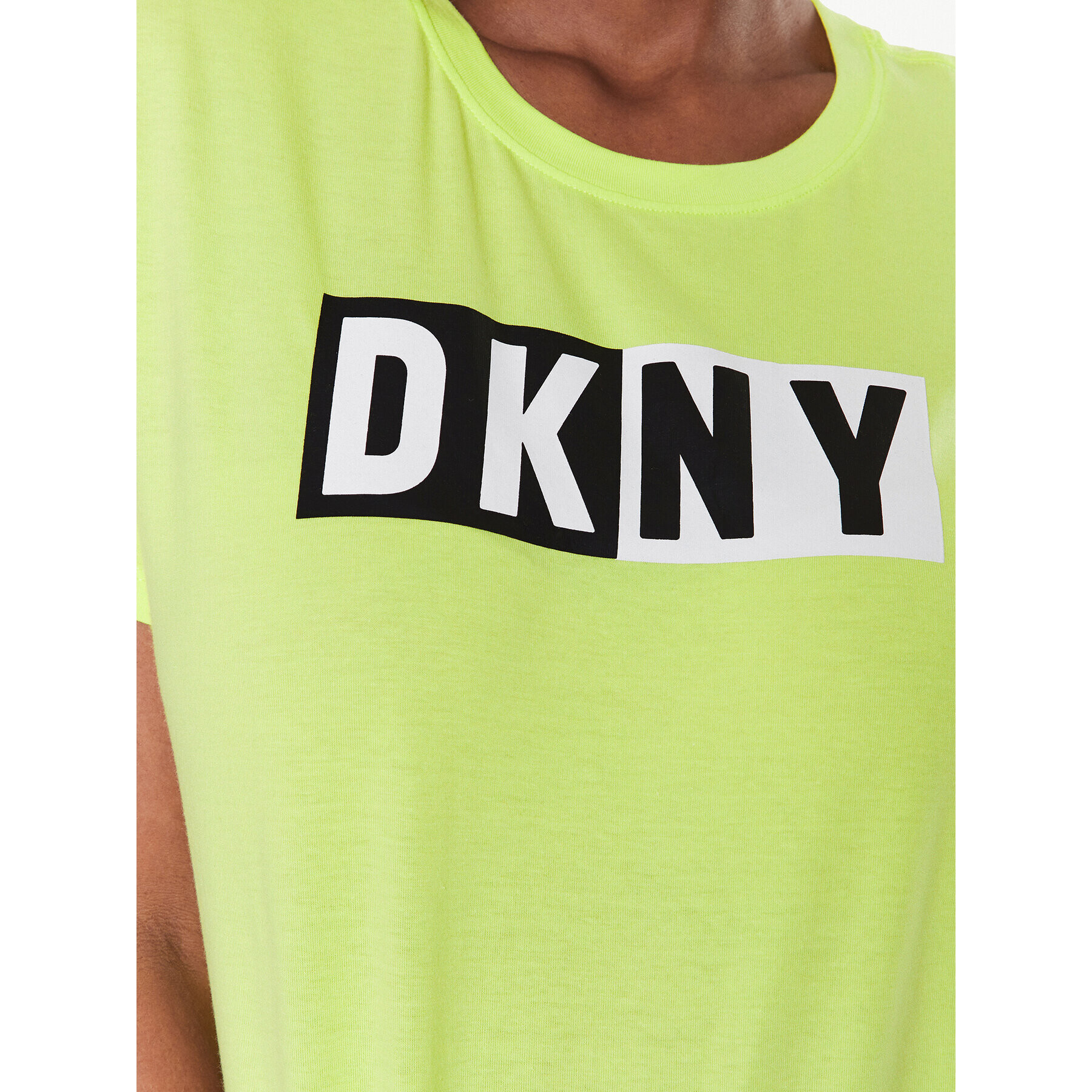 DKNY Sport Тишърт DP2T5894 Жълт Classic Fit - Pepit.bg