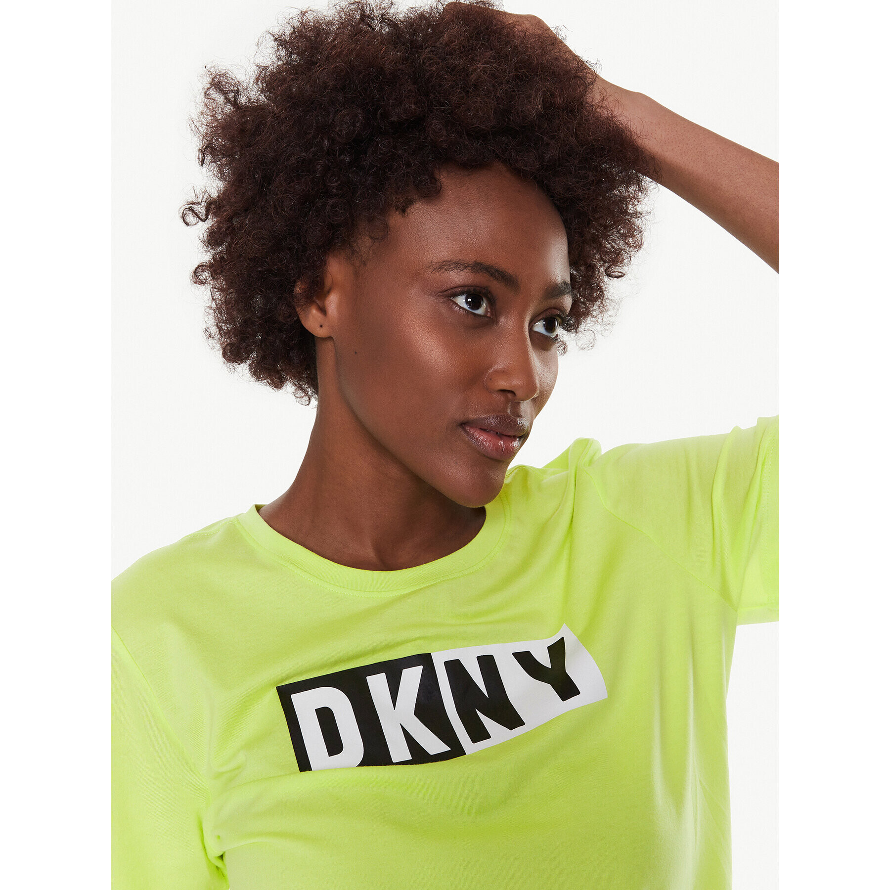 DKNY Sport Тишърт DP2T5894 Жълт Classic Fit - Pepit.bg