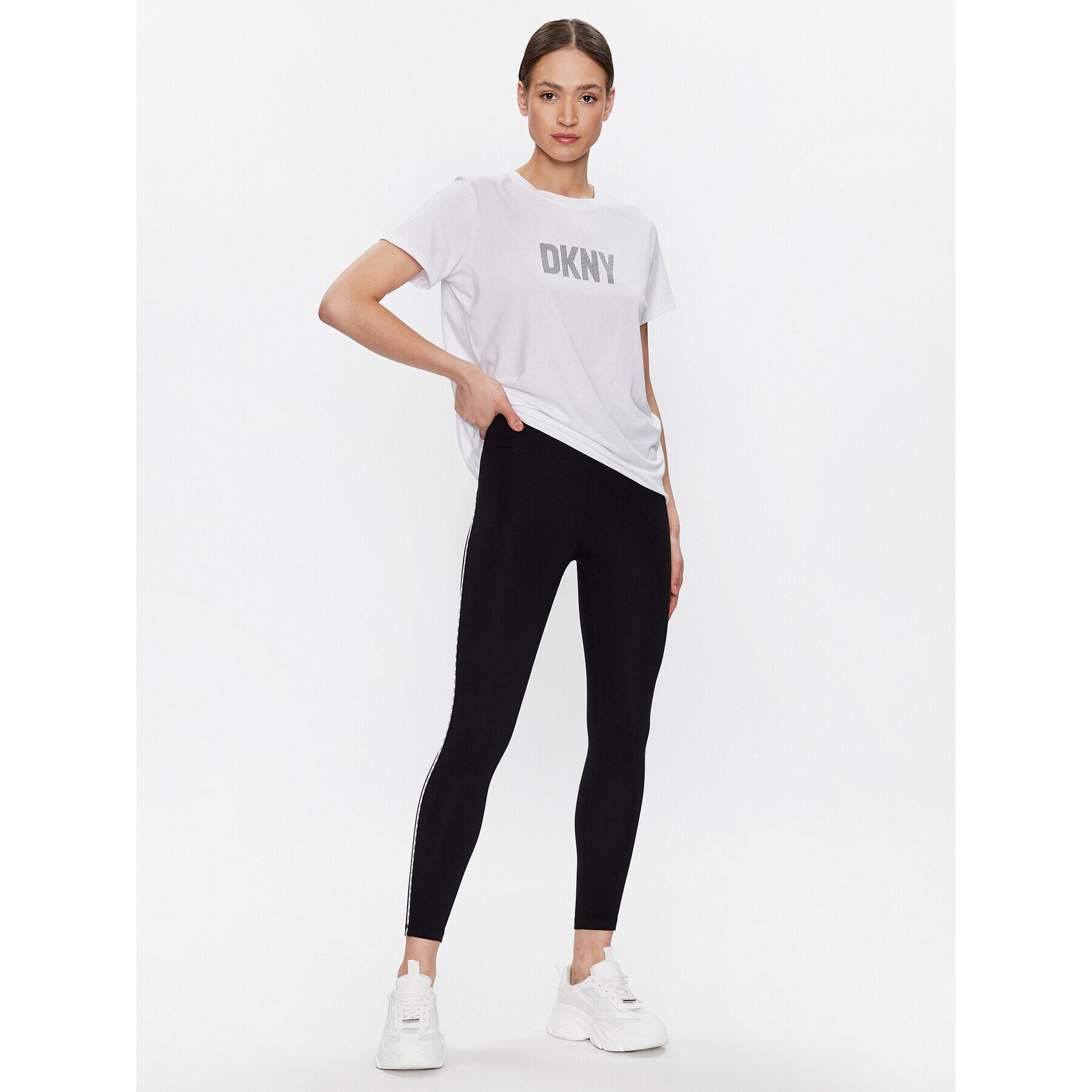 DKNY Sport Тишърт DP2T6749 Бял Classic Fit - Pepit.bg