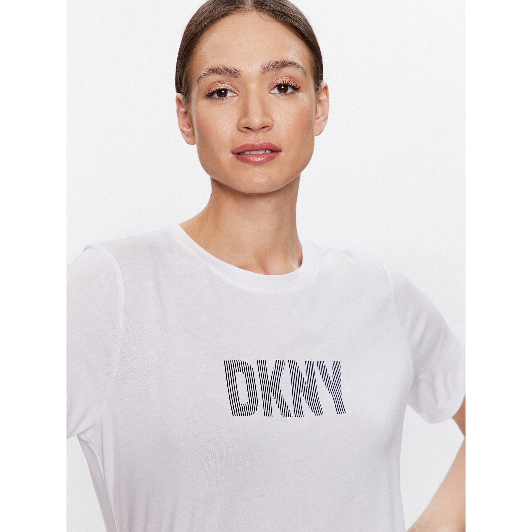 DKNY Sport Тишърт DP2T6749 Бял Classic Fit - Pepit.bg