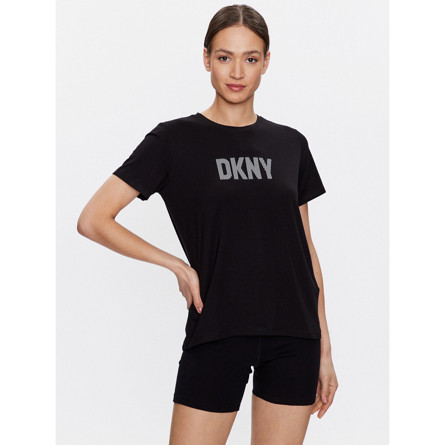 DKNY Sport Тишърт DP2T6749 Черен Classic Fit - Pepit.bg