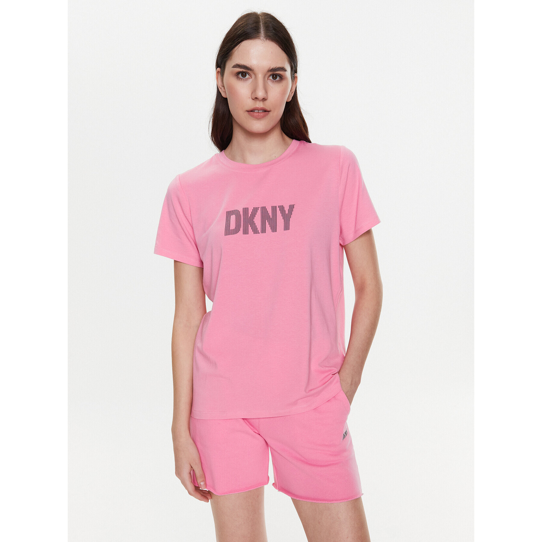 DKNY Sport Тишърт DP2T6749 Розов Classic Fit - Pepit.bg