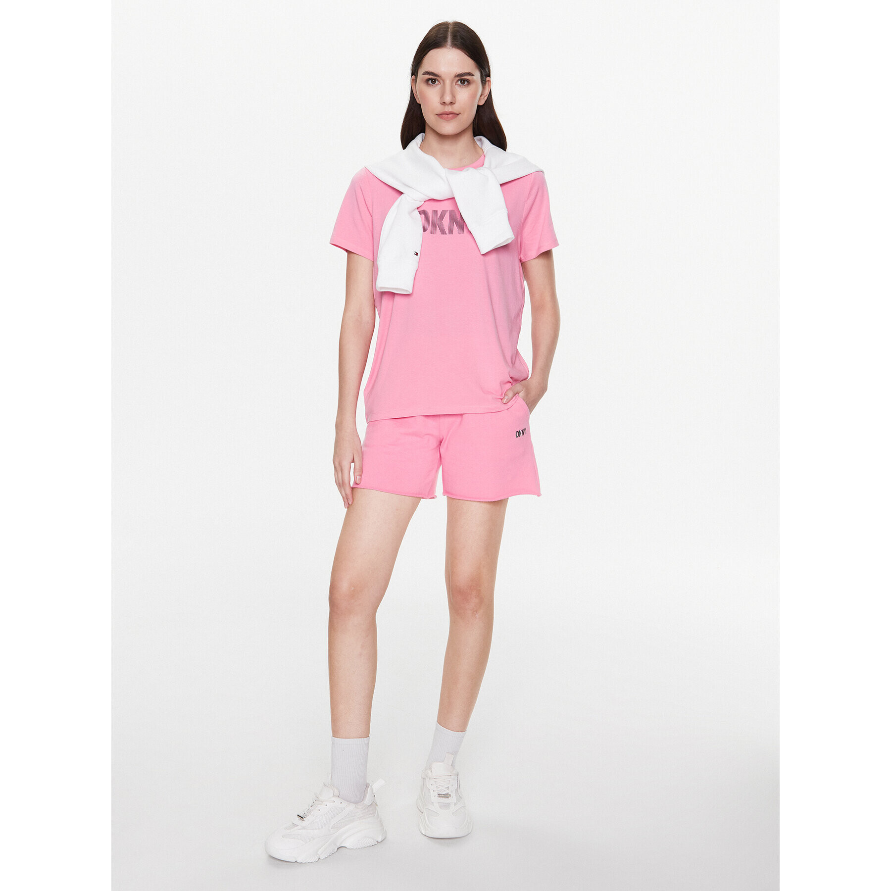 DKNY Sport Тишърт DP2T6749 Розов Classic Fit - Pepit.bg