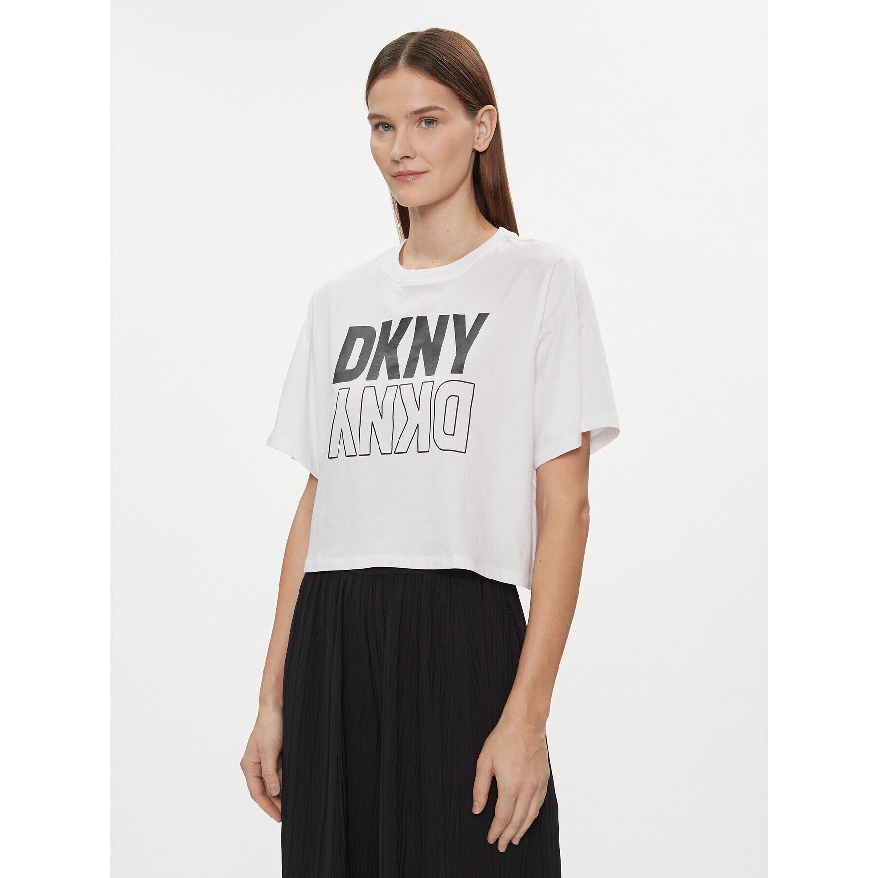 DKNY Sport Тишърт DP2T8559 Бял Relaxed Fit - Pepit.bg