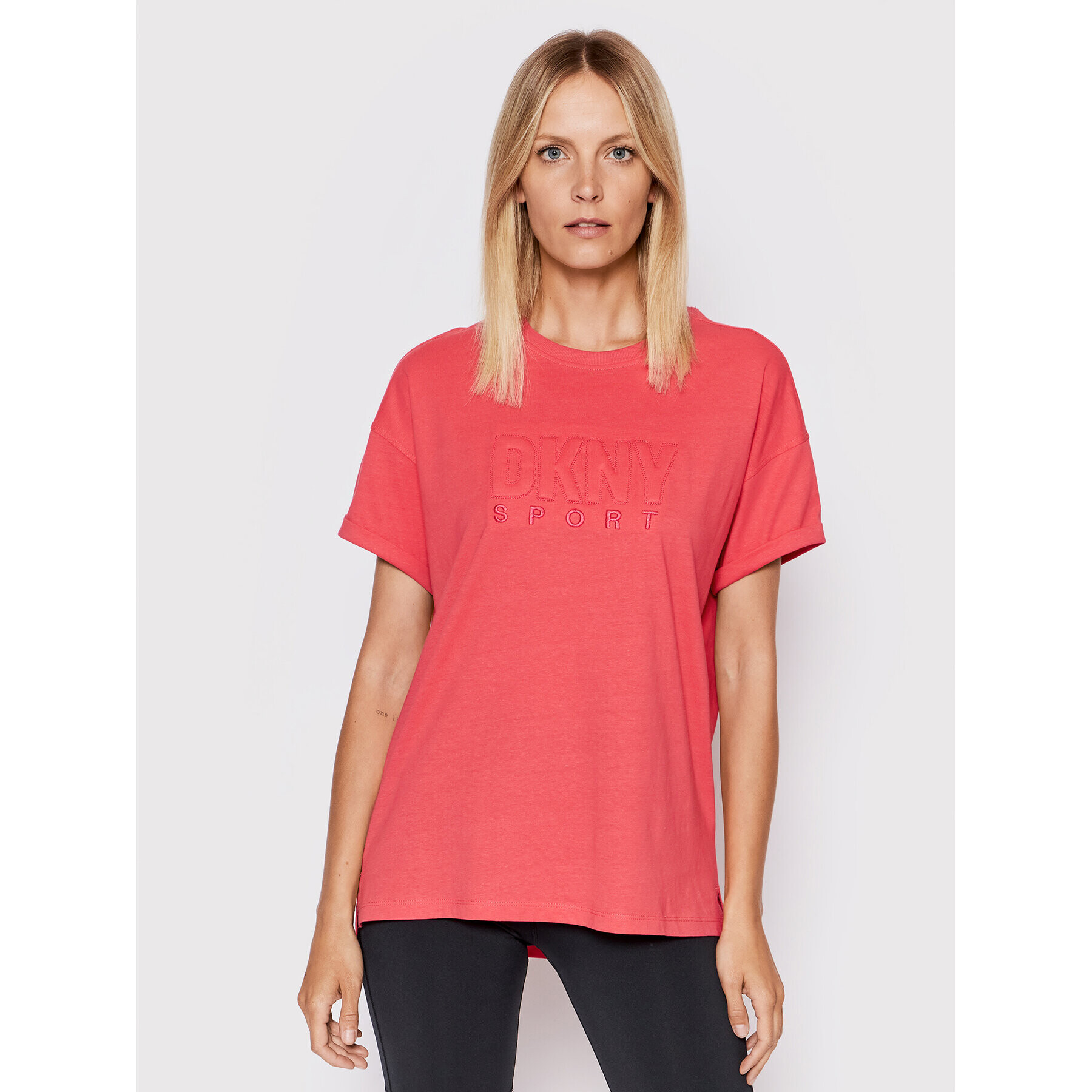 DKNY Sport Тишърт DP2T8588 Розов Regular Fit - Pepit.bg