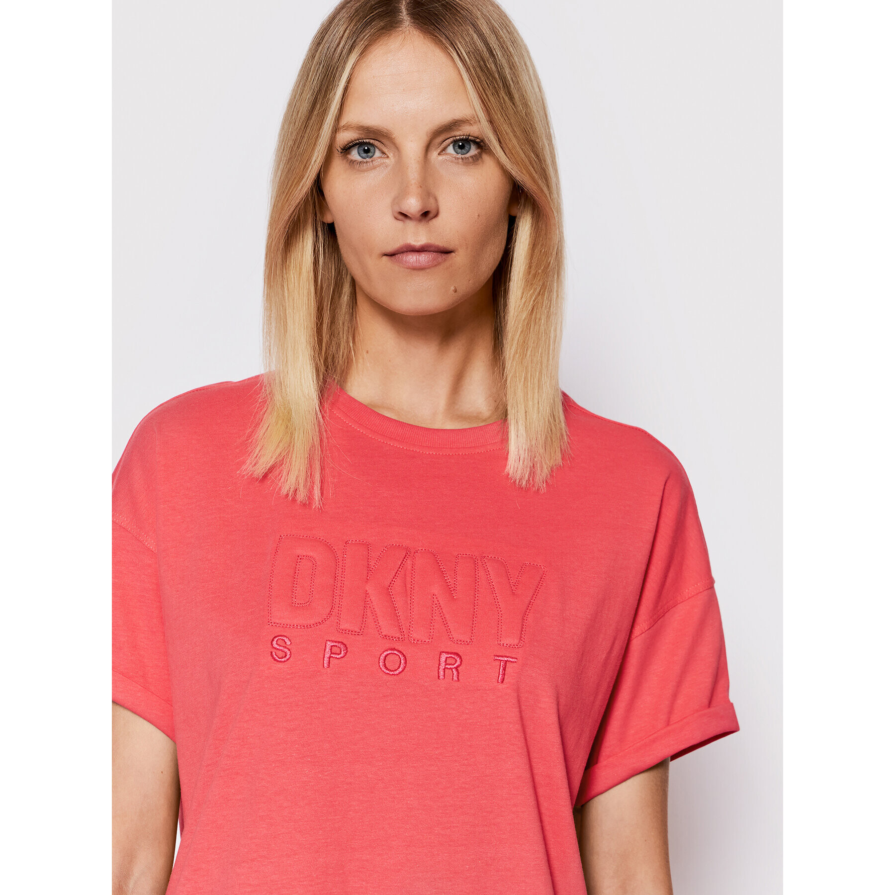 DKNY Sport Тишърт DP2T8588 Розов Regular Fit - Pepit.bg