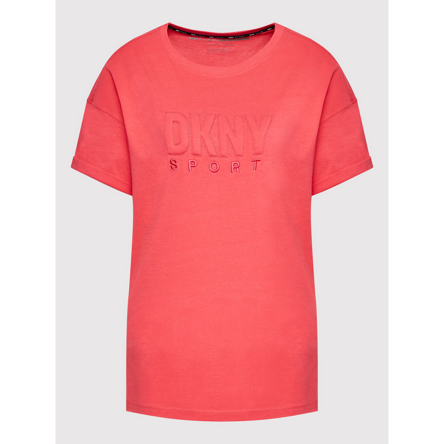 DKNY Sport Тишърт DP2T8588 Розов Regular Fit - Pepit.bg