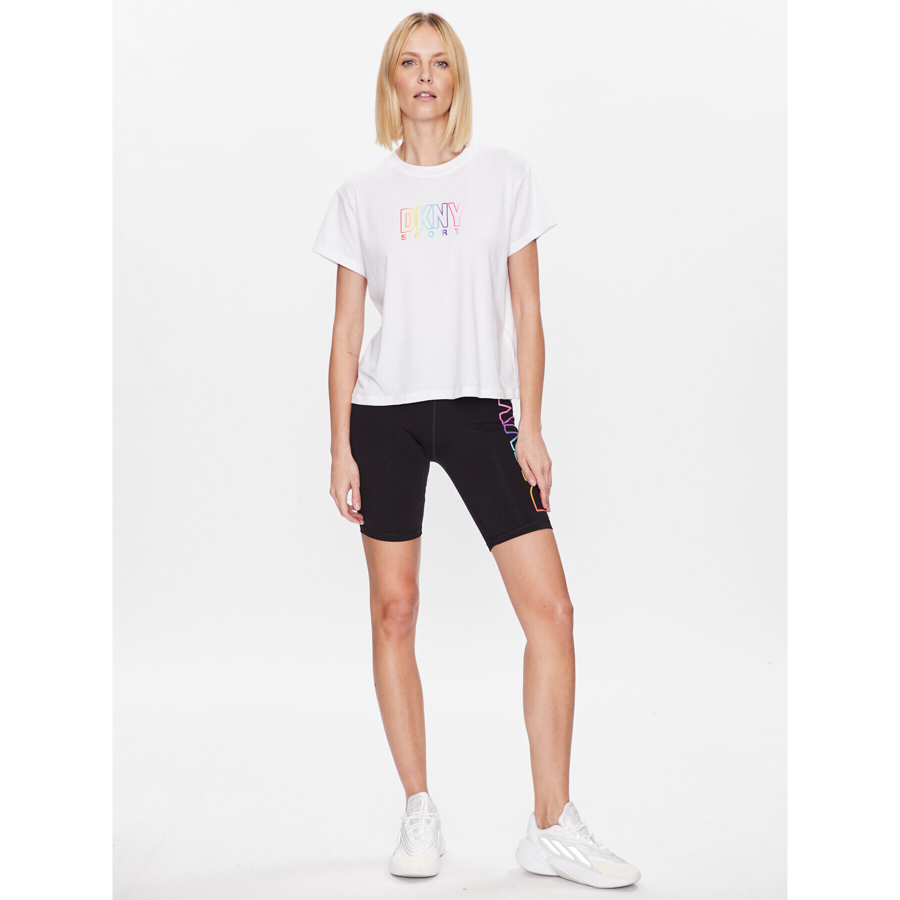 DKNY Sport Тишърт DP3T8782 Бял Classic Fit - Pepit.bg
