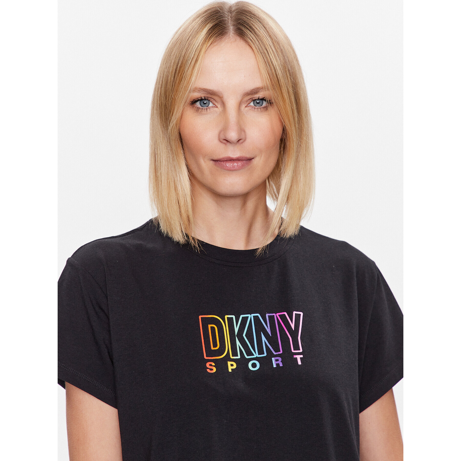 DKNY Sport Тишърт DP3T8782 Черен Classic Fit - Pepit.bg