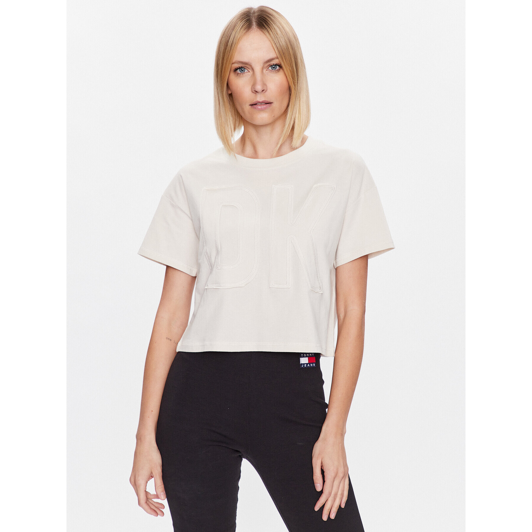 DKNY Sport Тишърт DP3T9218 Бежов Classic Fit - Pepit.bg