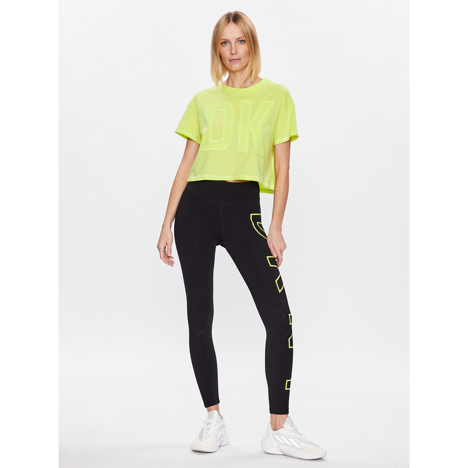 DKNY Sport Тишърт DP3T9218 Жълт Classic Fit - Pepit.bg