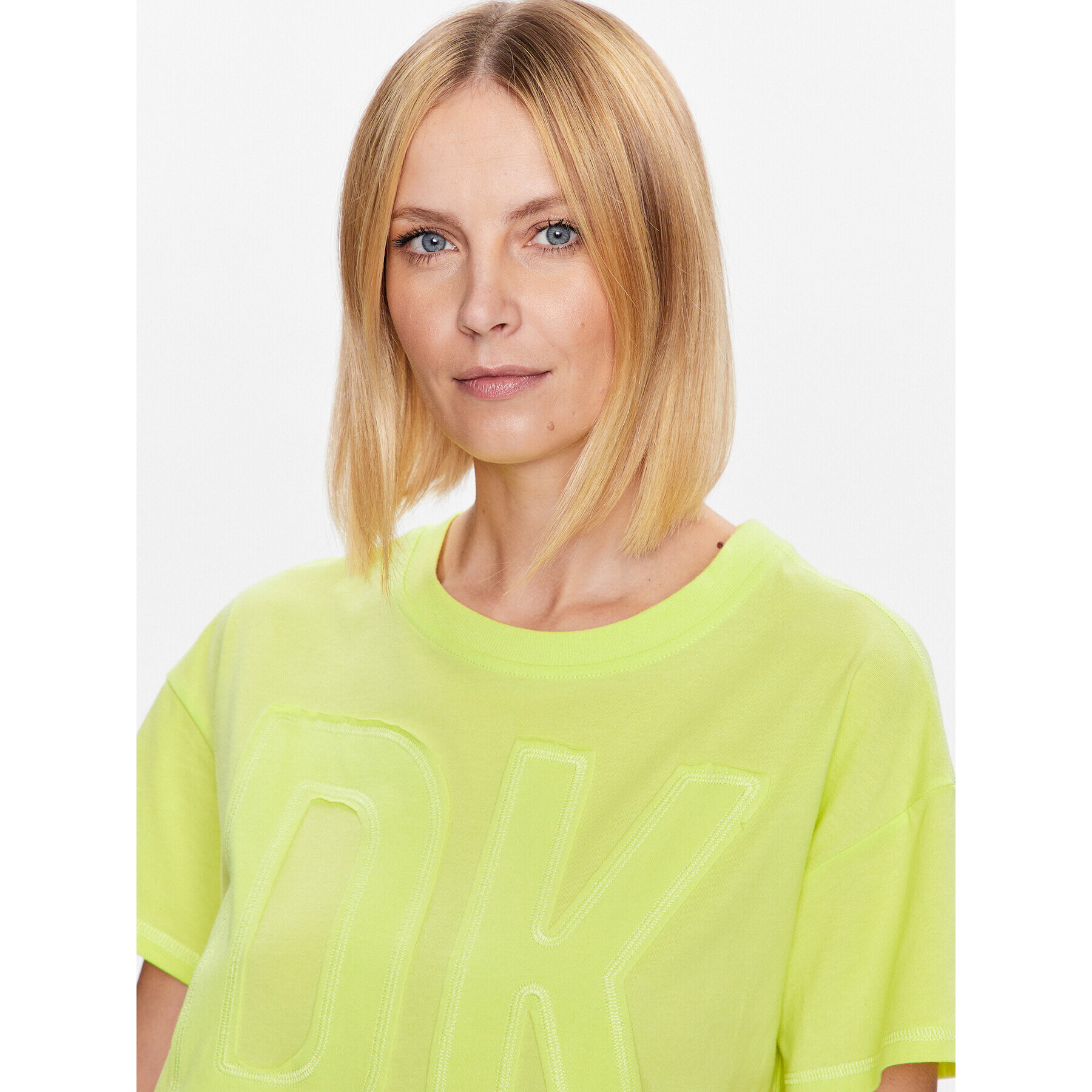 DKNY Sport Тишърт DP3T9218 Жълт Classic Fit - Pepit.bg