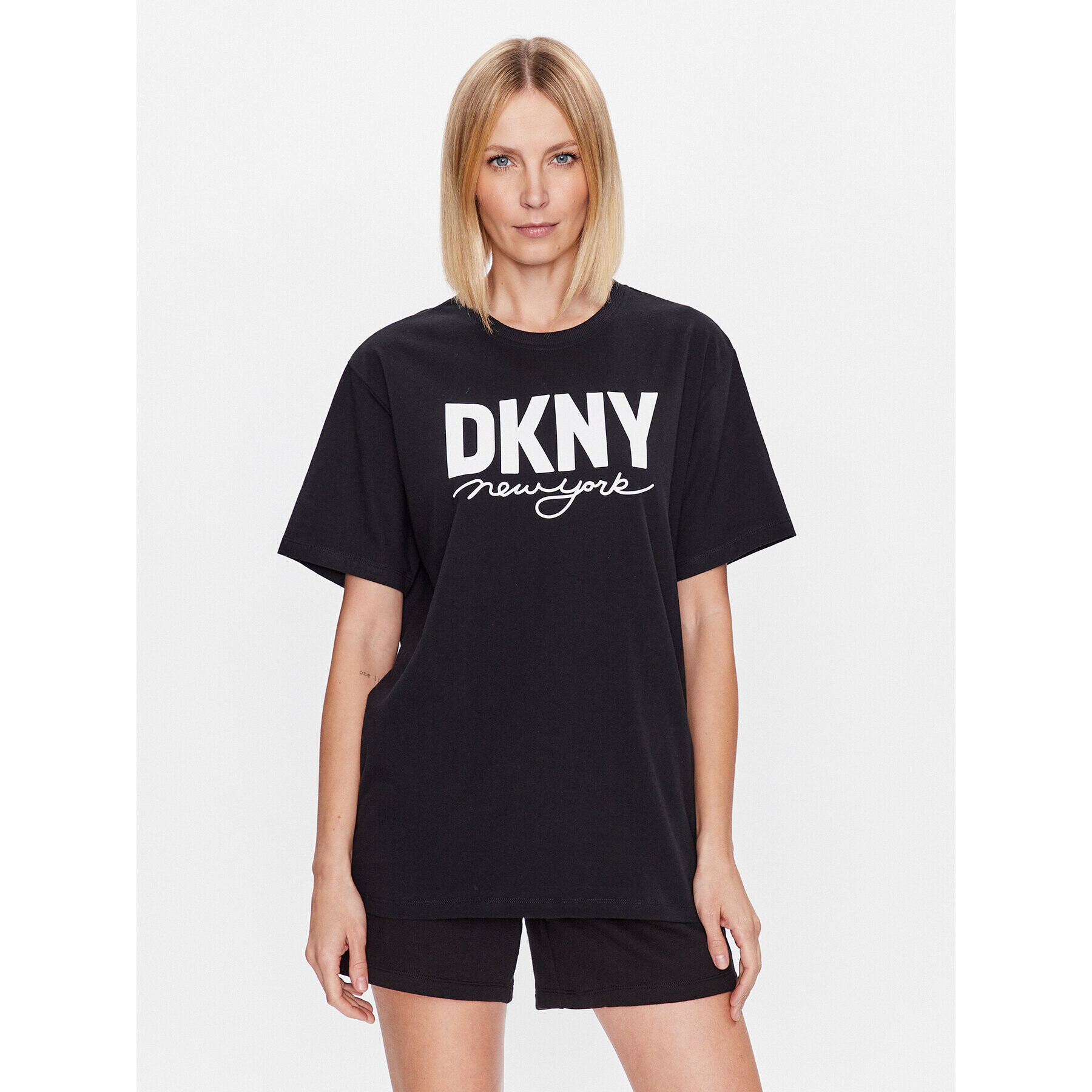 DKNY Sport Тишърт DP3T9323 Черен Classic Fit - Pepit.bg