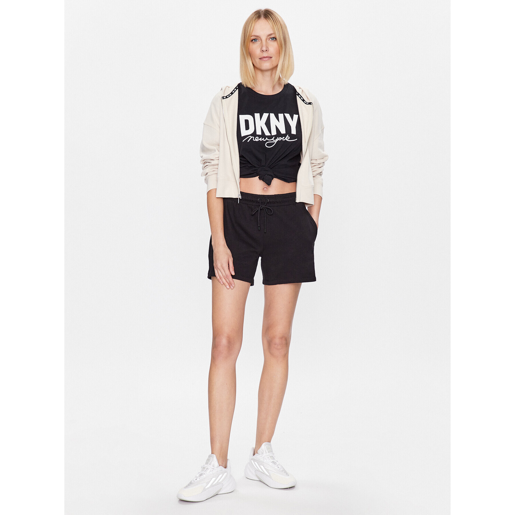 DKNY Sport Тишърт DP3T9323 Черен Classic Fit - Pepit.bg