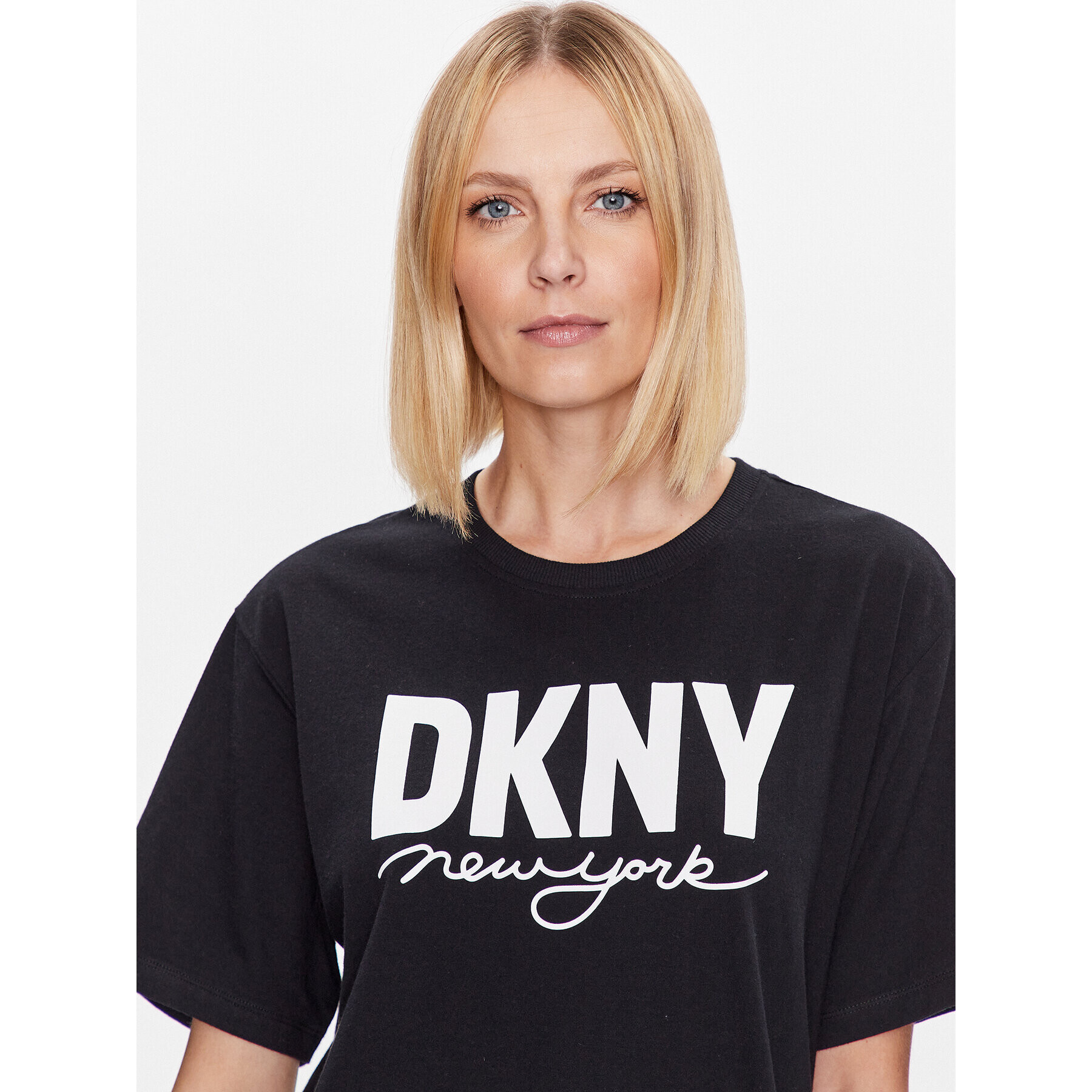 DKNY Sport Тишърт DP3T9323 Черен Classic Fit - Pepit.bg