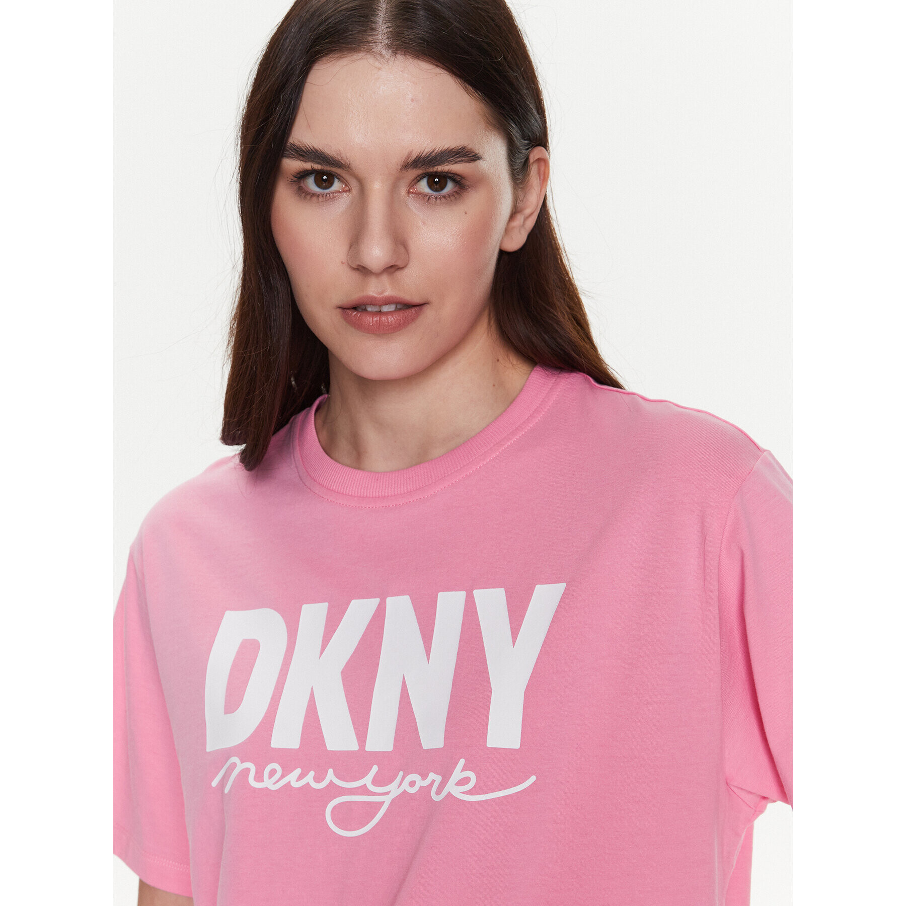 DKNY Sport Тишърт DP3T9323 Розов Classic Fit - Pepit.bg