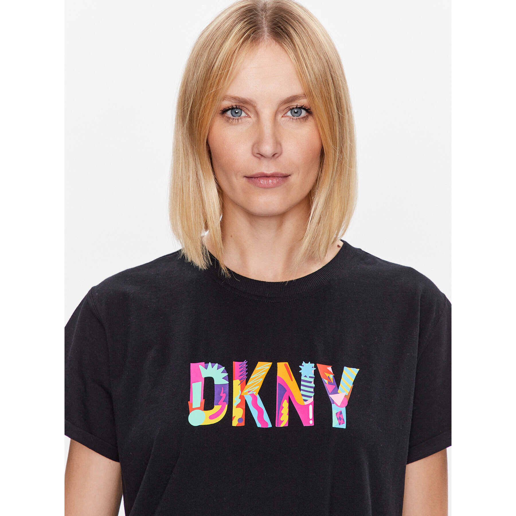DKNY Sport Тишърт DP3T9363 Черен Classic Fit - Pepit.bg