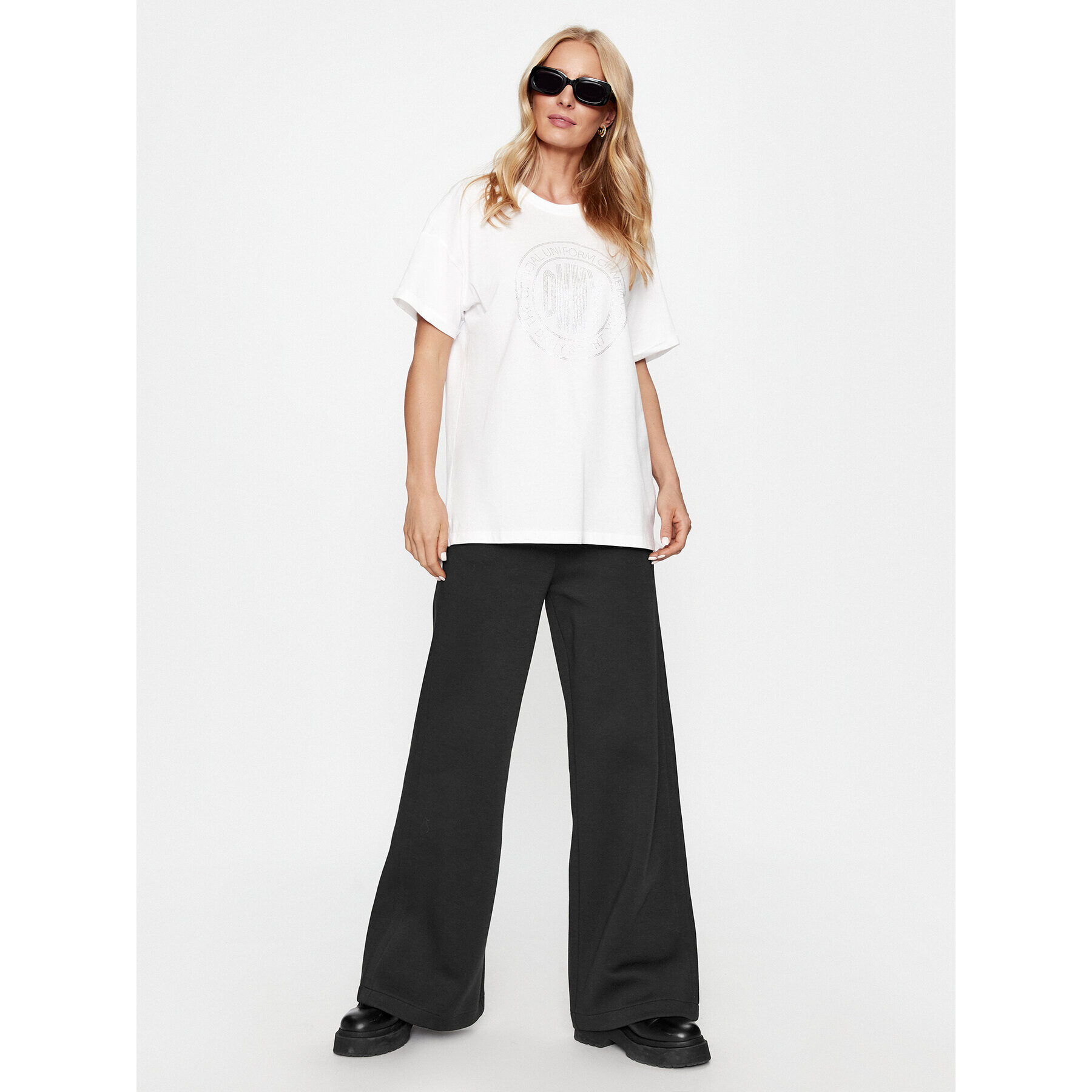 DKNY Sport Тишърт DP3T9445 Бял Regular Fit - Pepit.bg