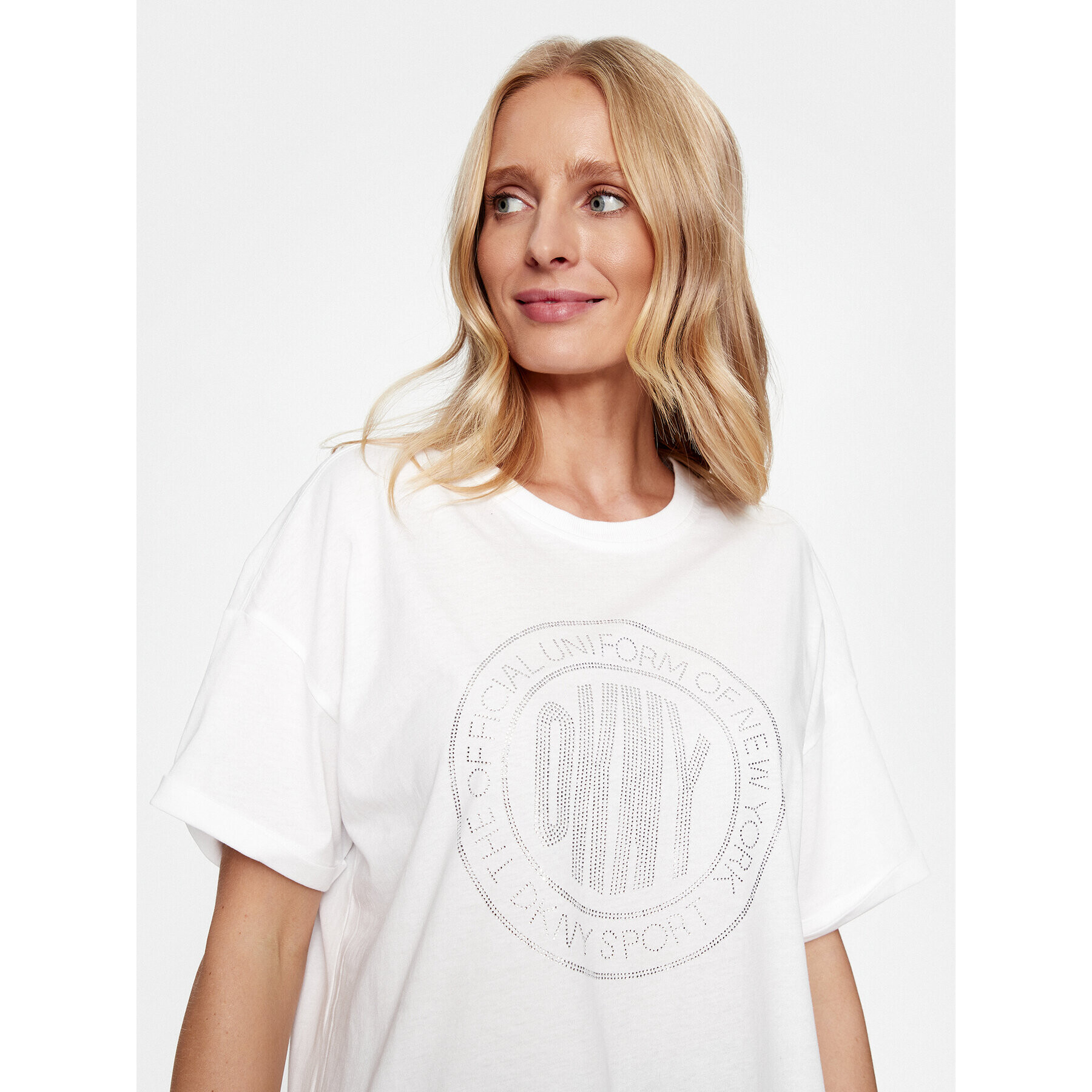 DKNY Sport Тишърт DP3T9445 Бял Regular Fit - Pepit.bg