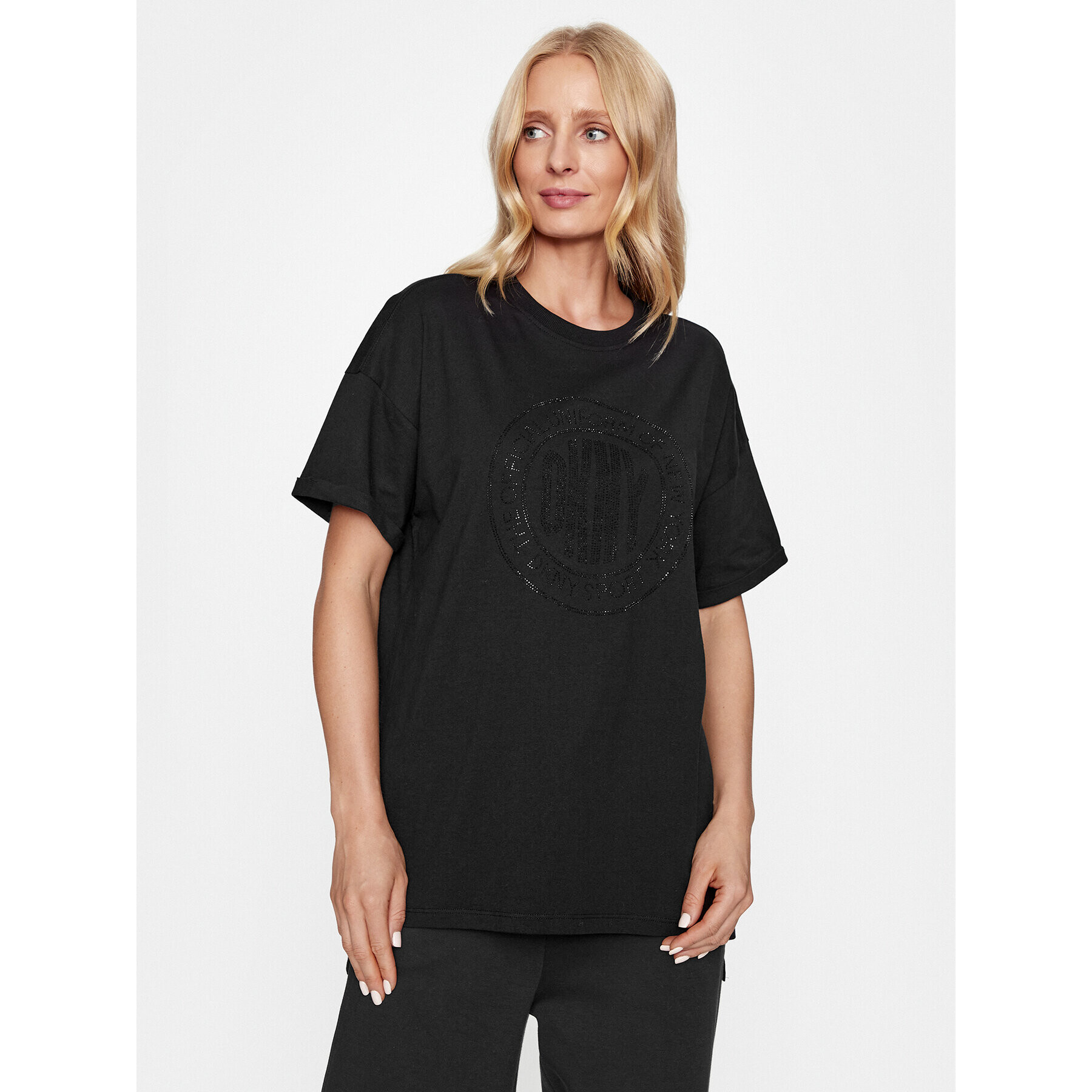 DKNY Sport Тишърт DP3T9445 Черен Regular Fit - Pepit.bg