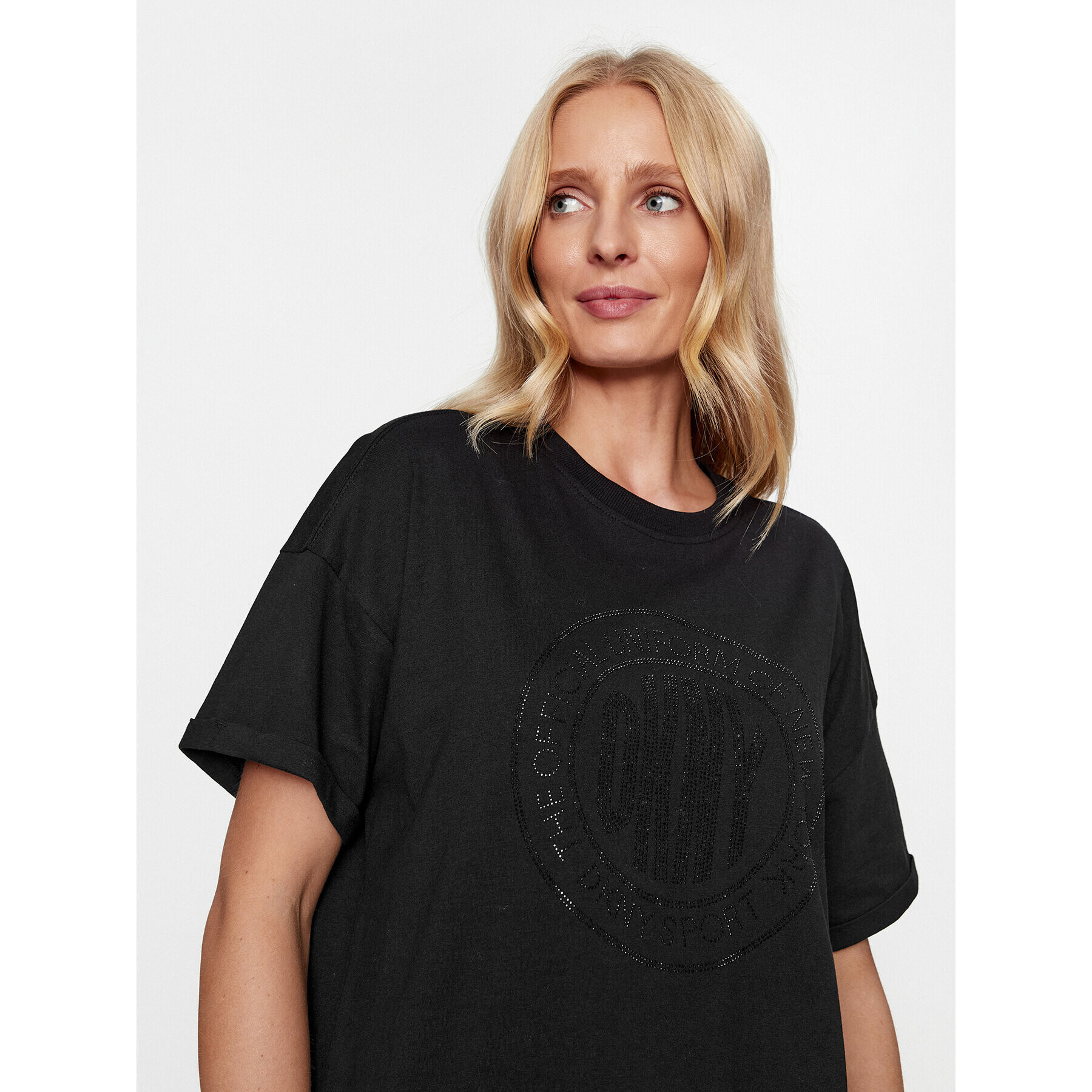 DKNY Sport Тишърт DP3T9445 Черен Regular Fit - Pepit.bg