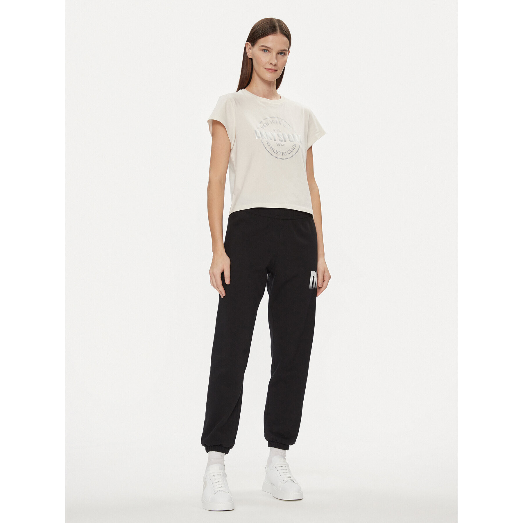 DKNY Sport Тишърт DP3T9563 Бежов Relaxed Fit - Pepit.bg