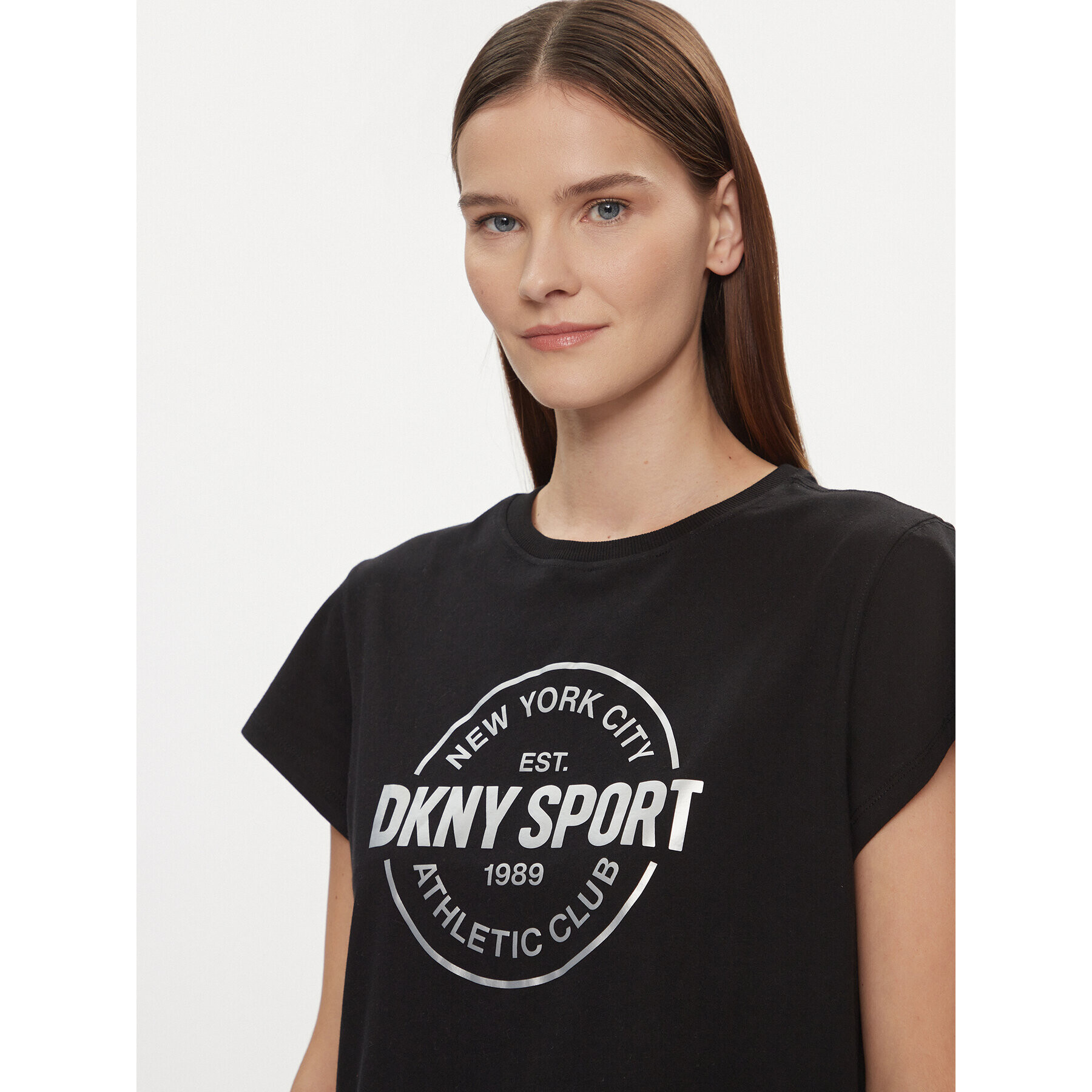 DKNY Sport Тишърт DP3T9563 Черен Relaxed Fit - Pepit.bg