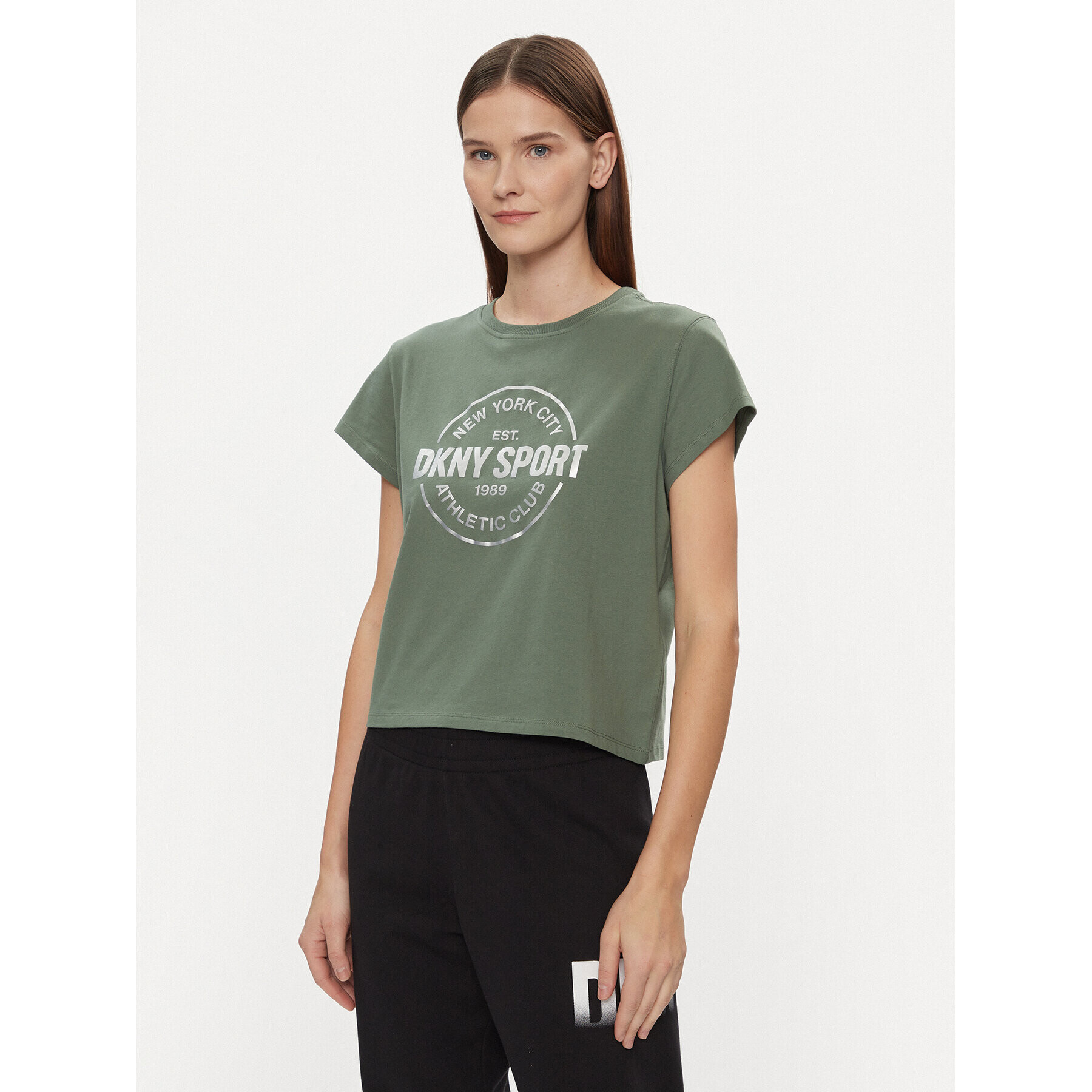 DKNY Sport Тишърт DP3T9563 Зелен Relaxed Fit - Pepit.bg