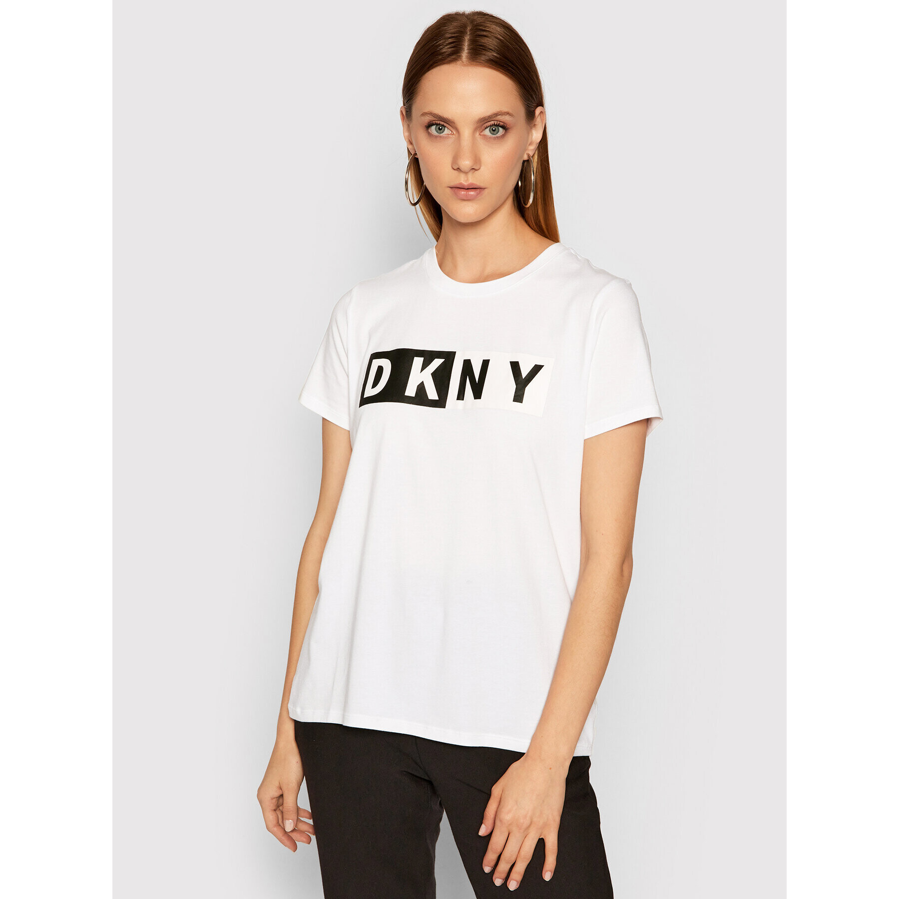 DKNY Sport Тишърт DP8T5894 Бял Regular Fit - Pepit.bg