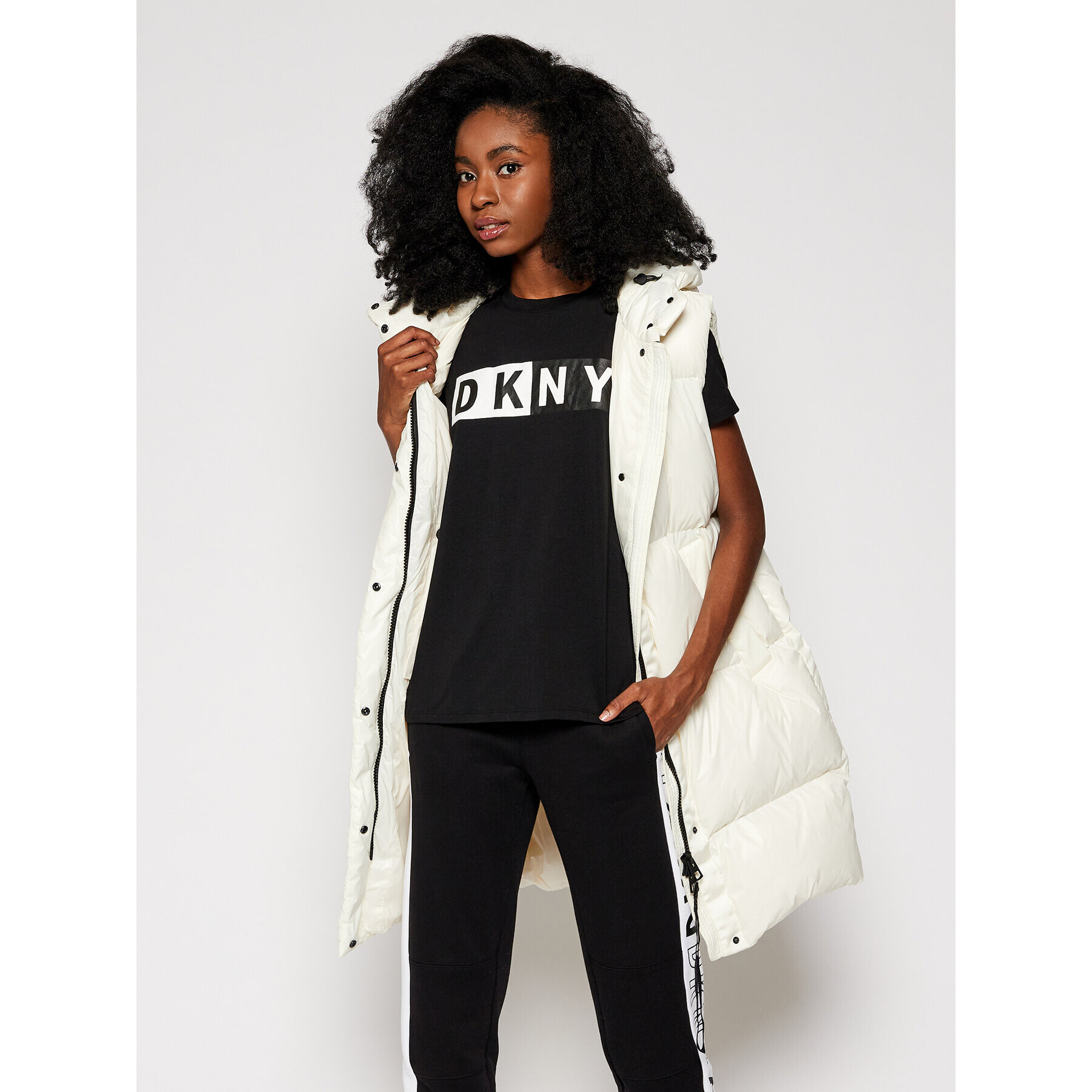 DKNY Sport Тишърт DP8T5894 Черен Regular Fit - Pepit.bg