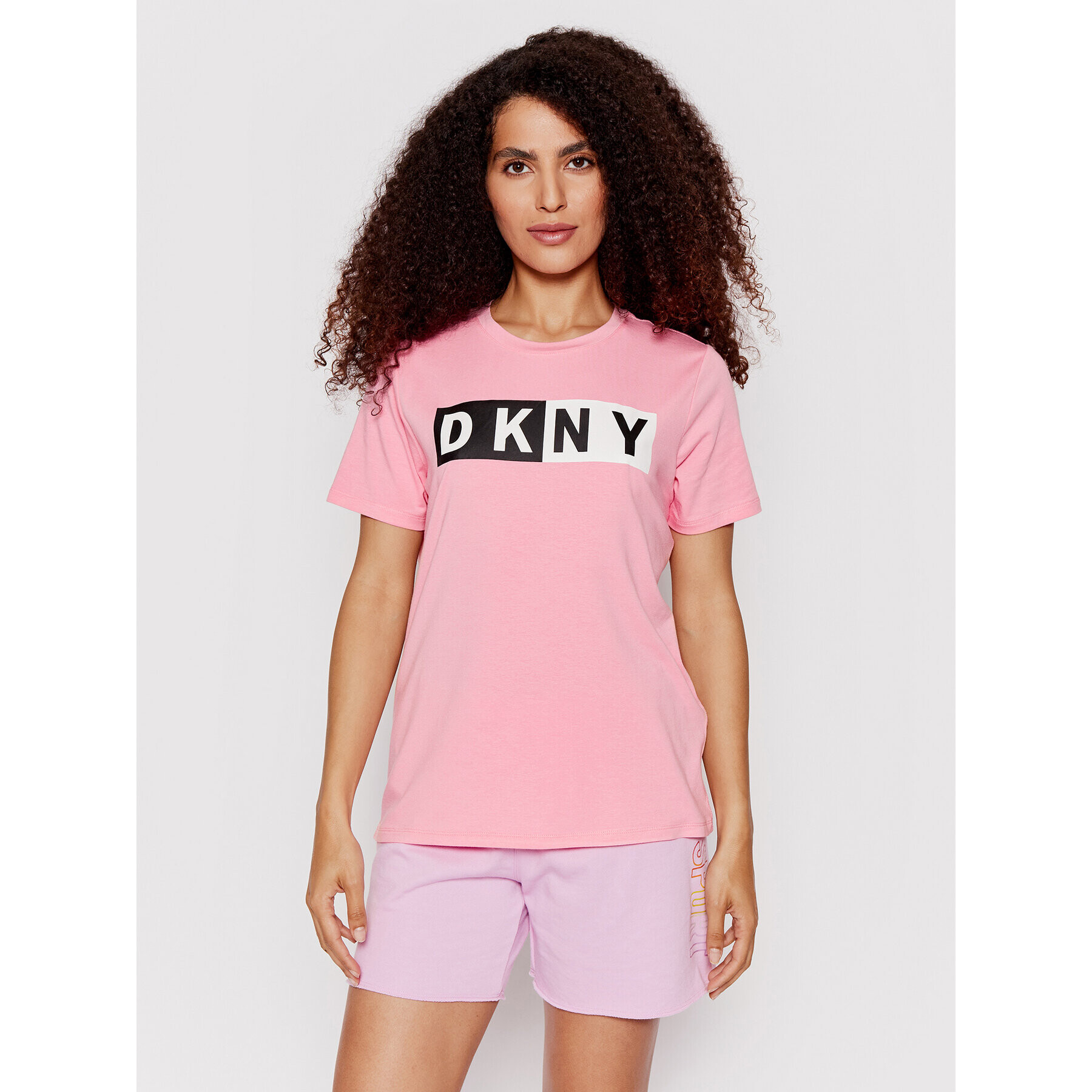 DKNY Sport Тишърт DP8T5894 Розов Regular Fit - Pepit.bg