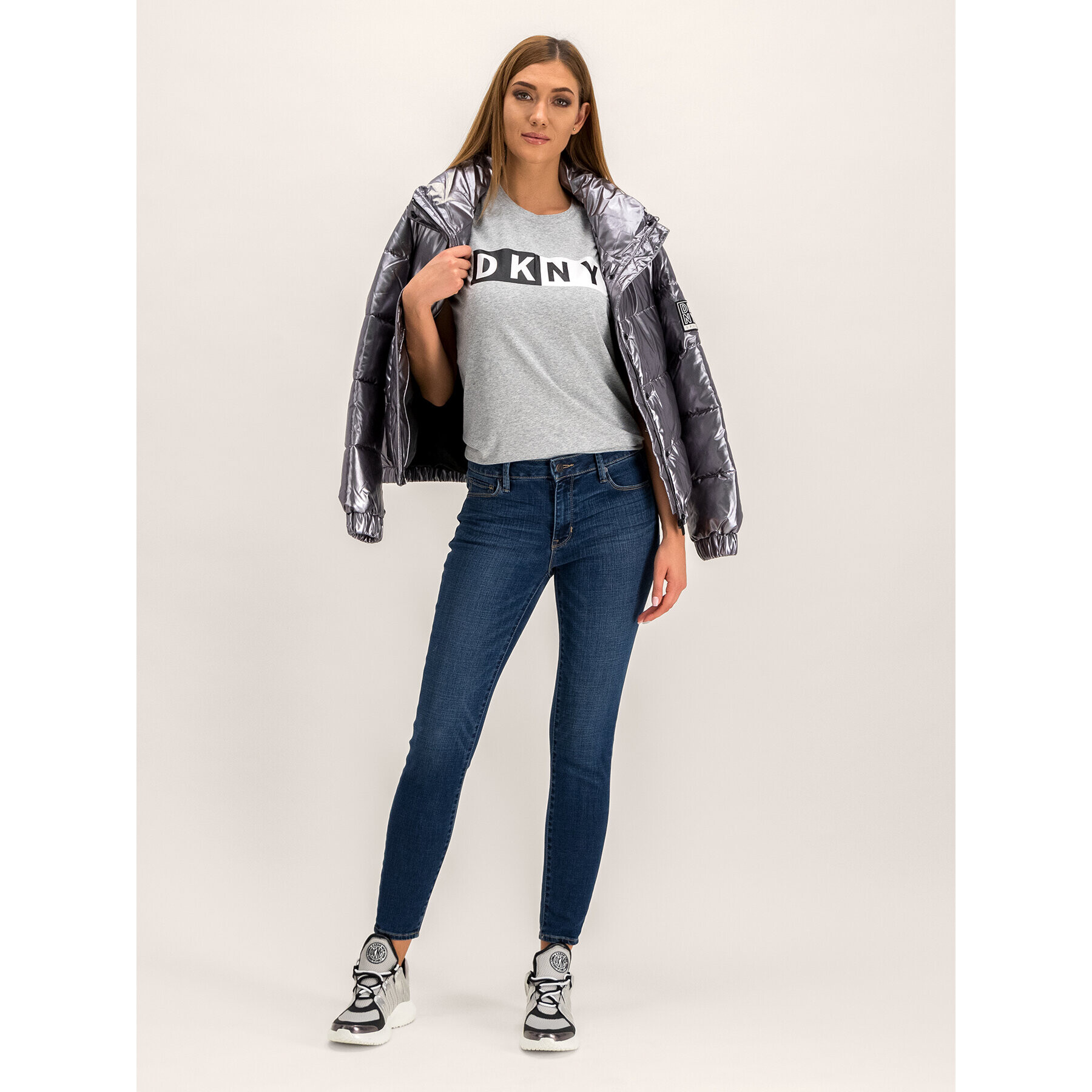 DKNY Sport Тишърт DP8T5894 Сив Regular Fit - Pepit.bg