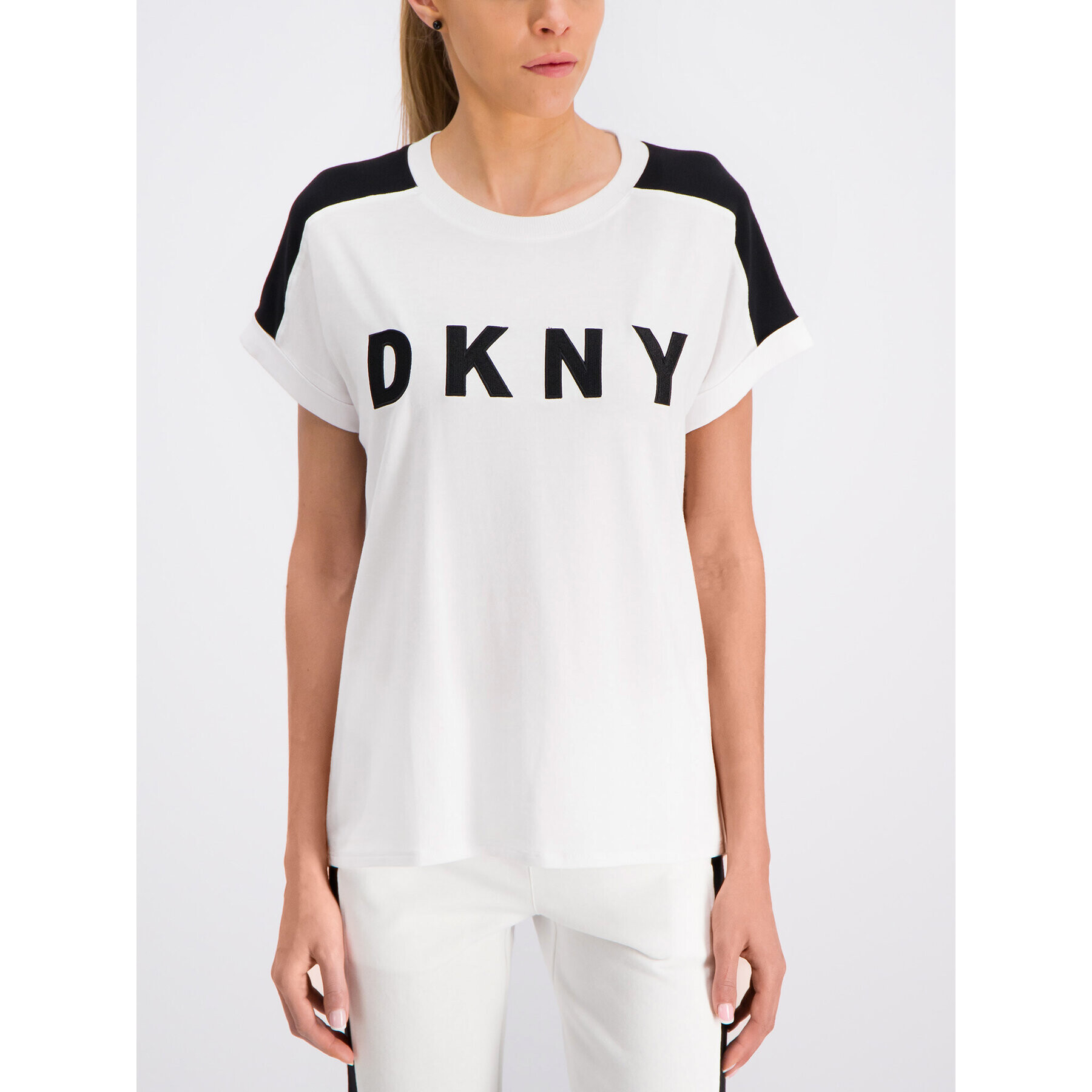 DKNY Sport Тишърт DP9T6629 Бял Relaxed Fit - Pepit.bg