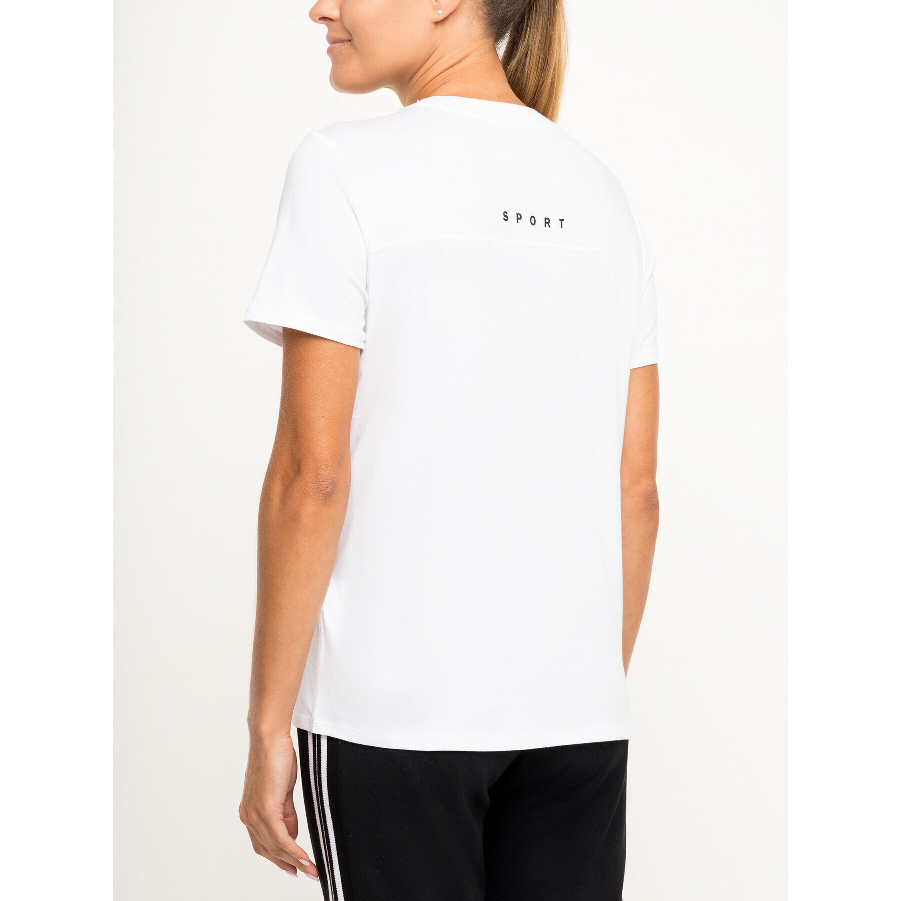 DKNY Sport Тишърт DP9T6745 Бял Regular Fit - Pepit.bg