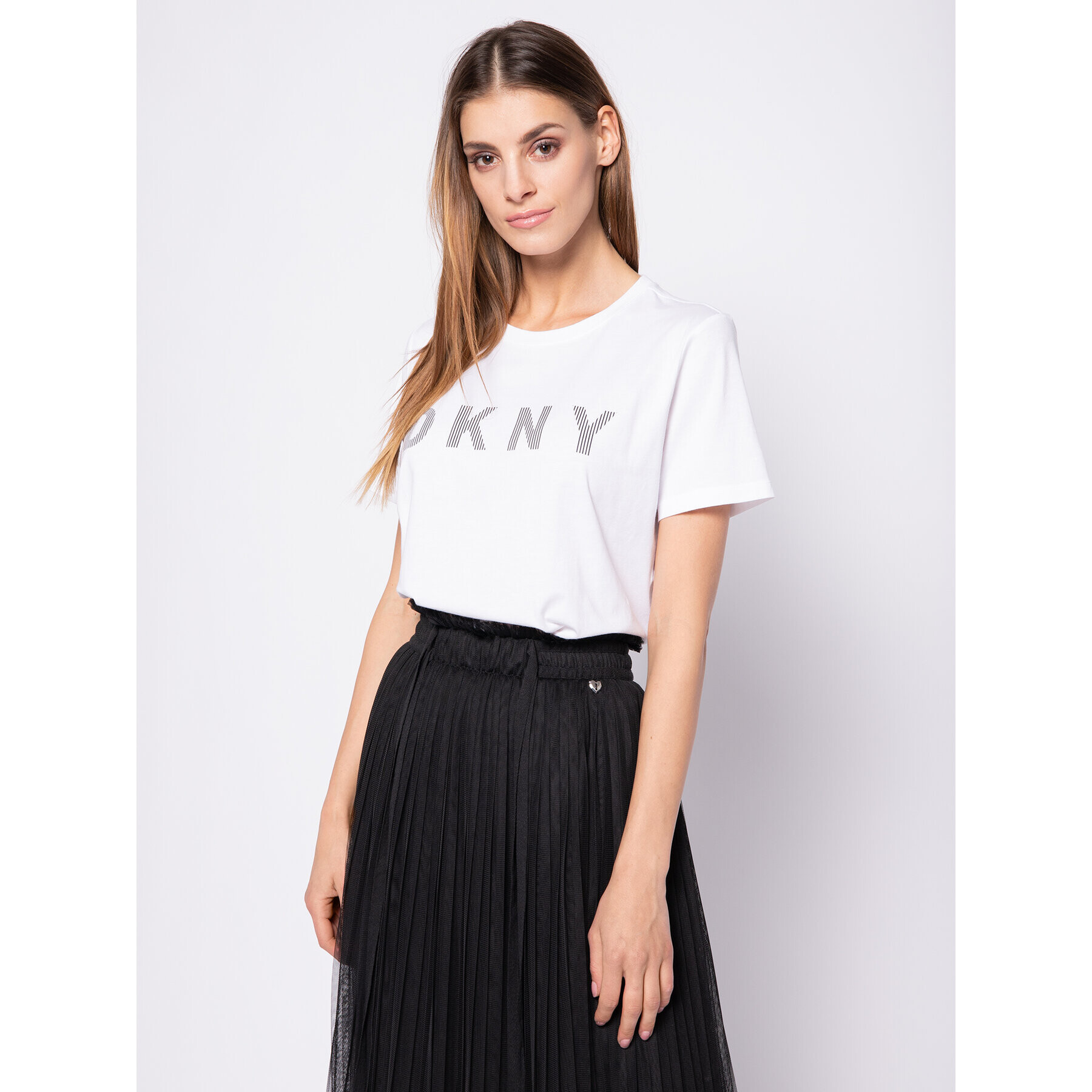 DKNY Sport Тишърт DP9T6749 Бял Regular Fit - Pepit.bg