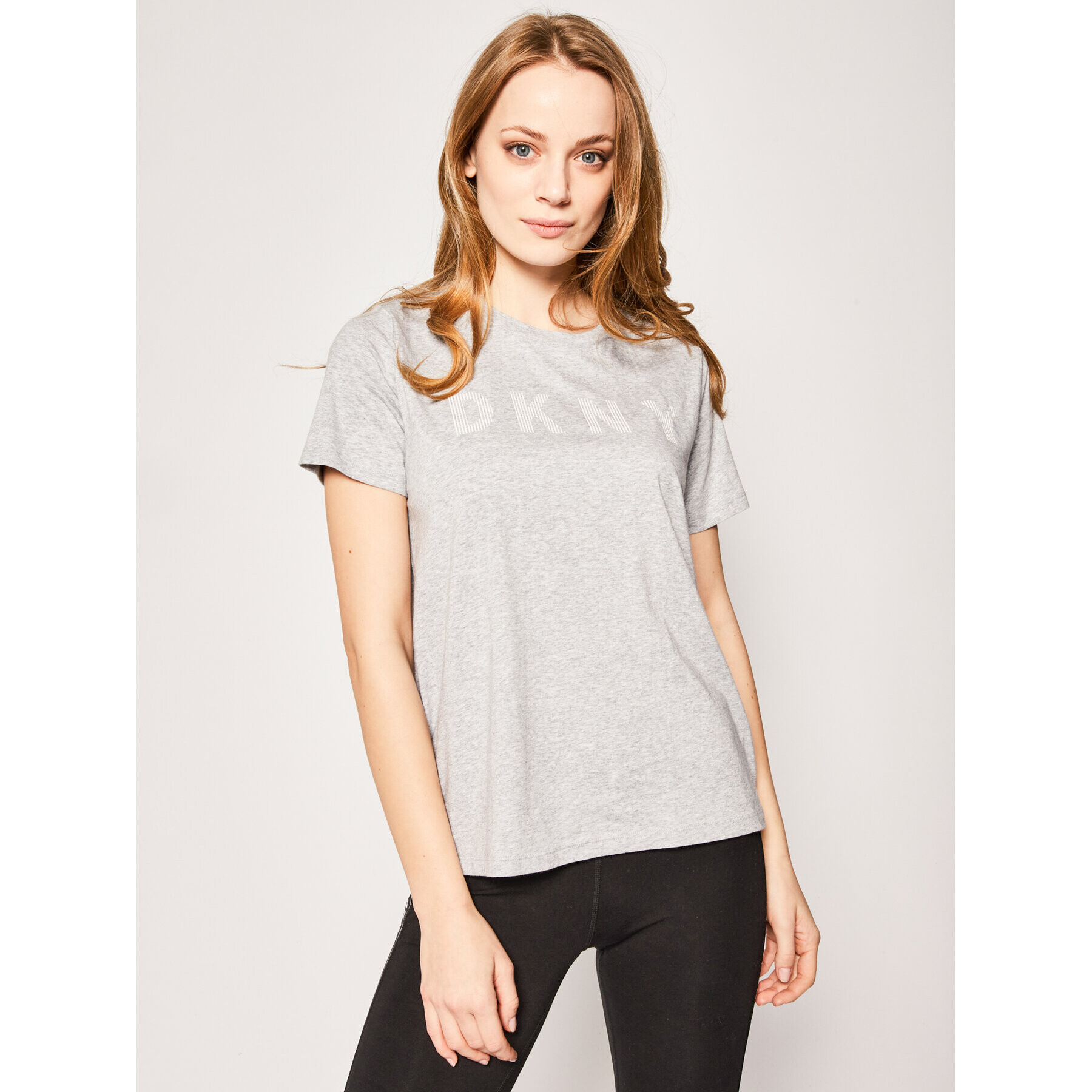 DKNY Sport Тишърт DP9T6749 Сив Regular Fit - Pepit.bg