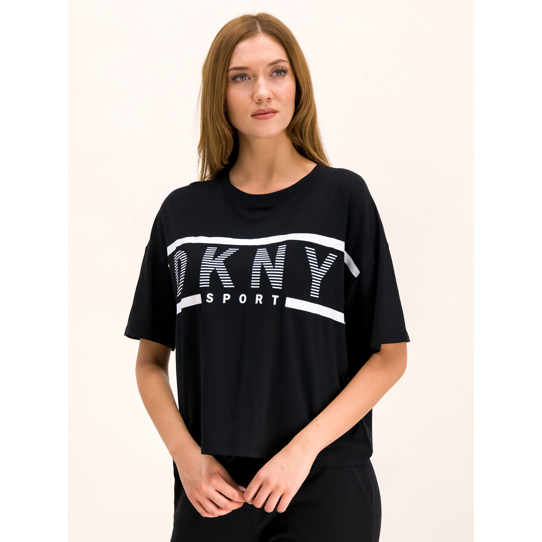 DKNY Sport Тишърт DP9T6849 Черен Regular Fit - Pepit.bg